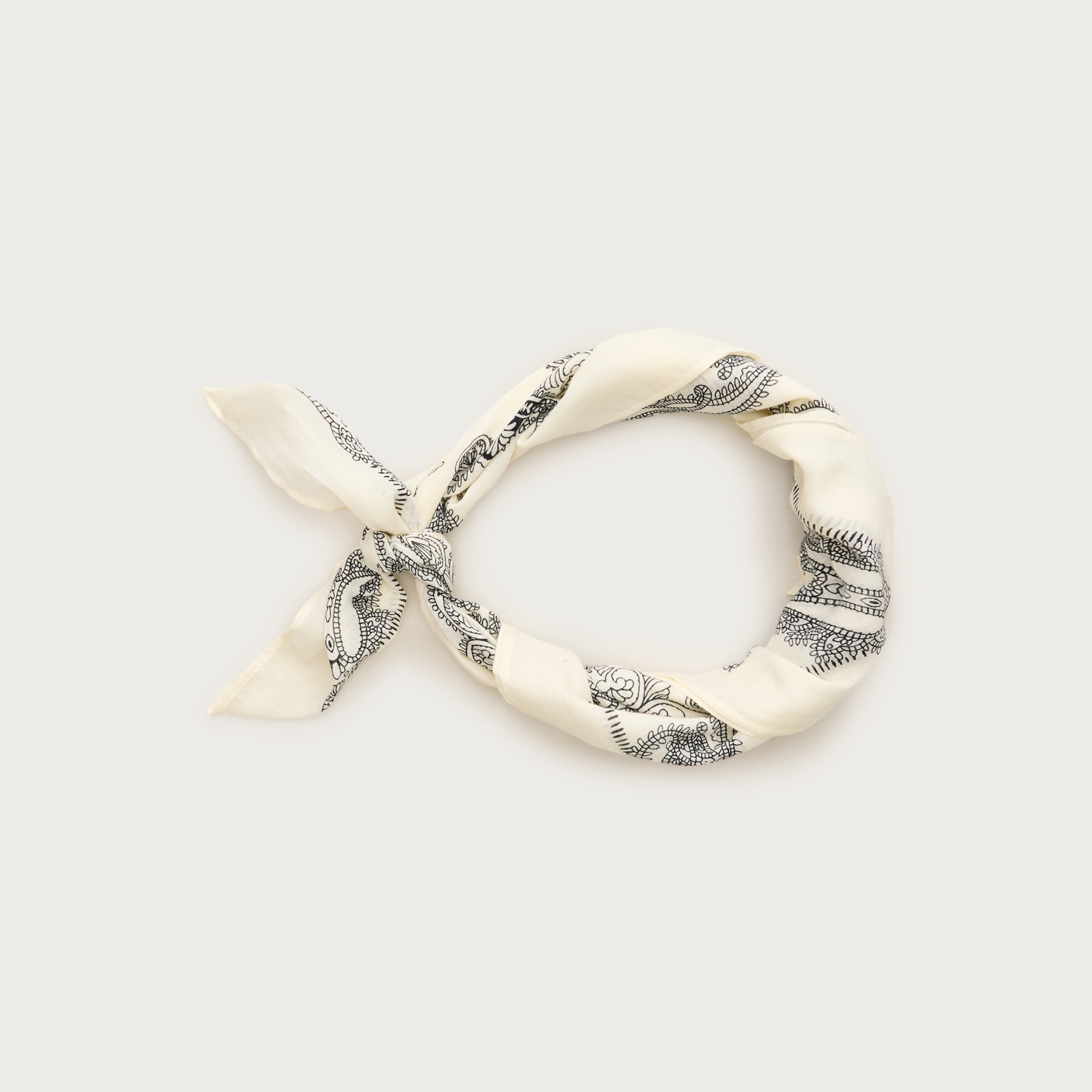 Printed lightweight cotton scarf