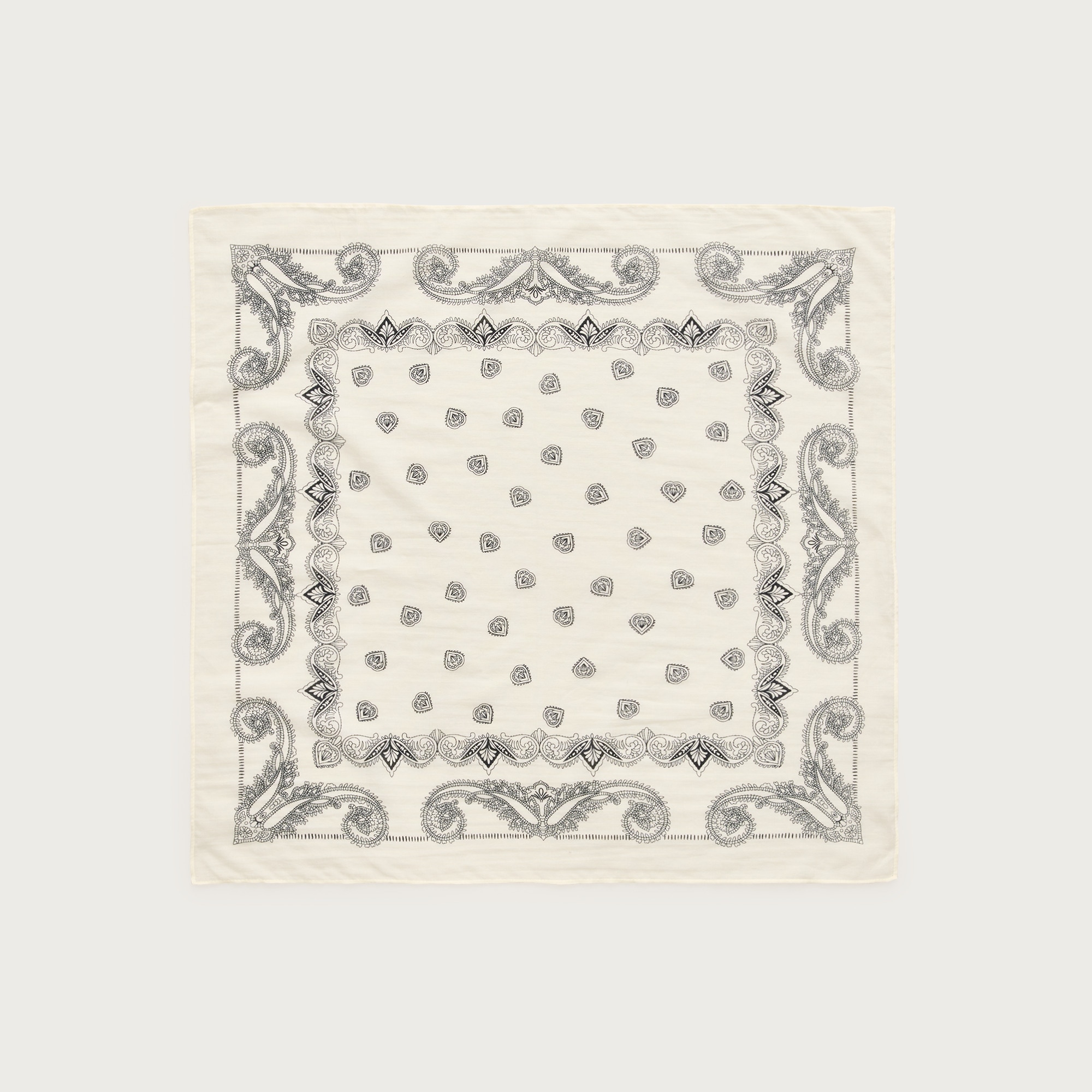 Printed lightweight cotton scarf