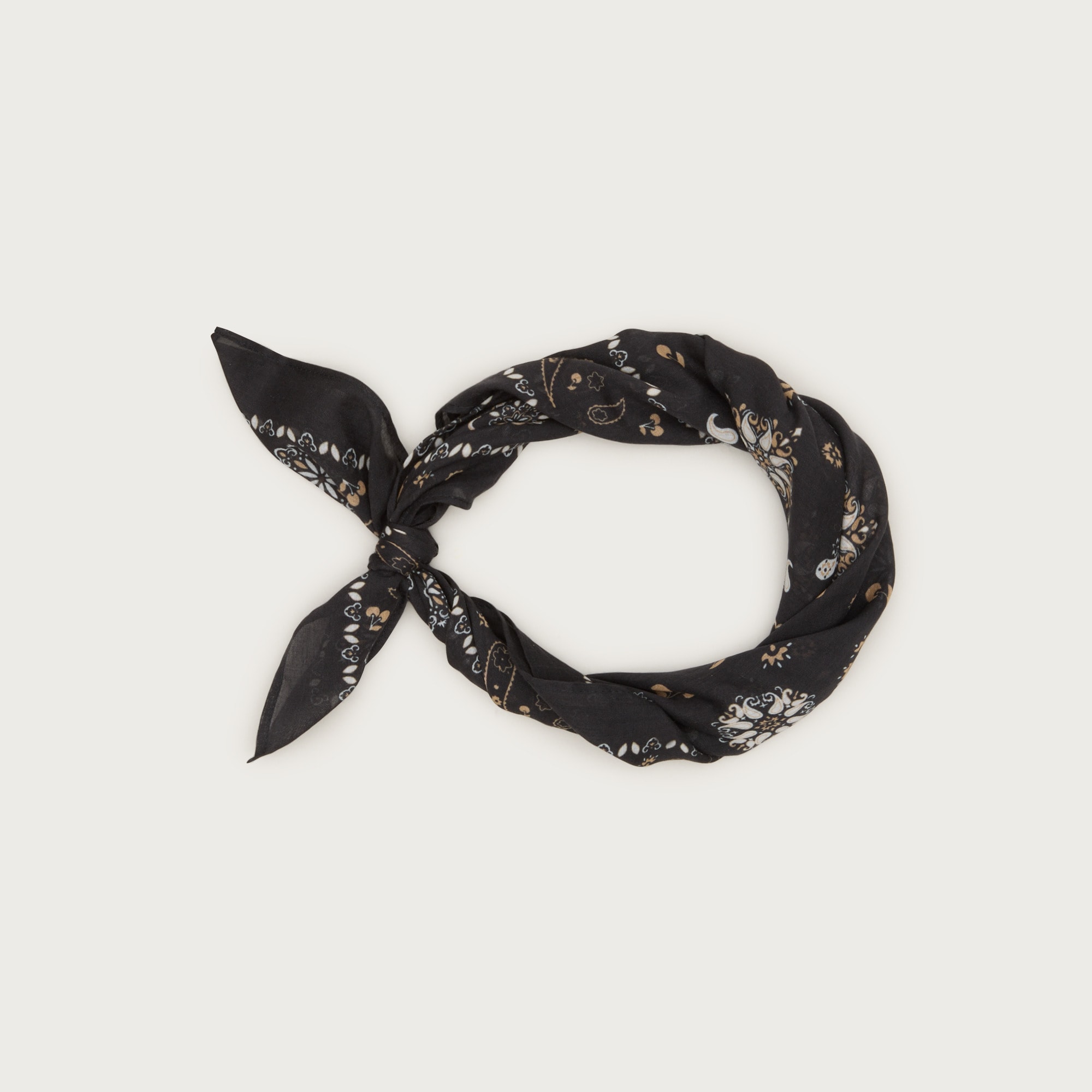Printed lightweight cotton scarf