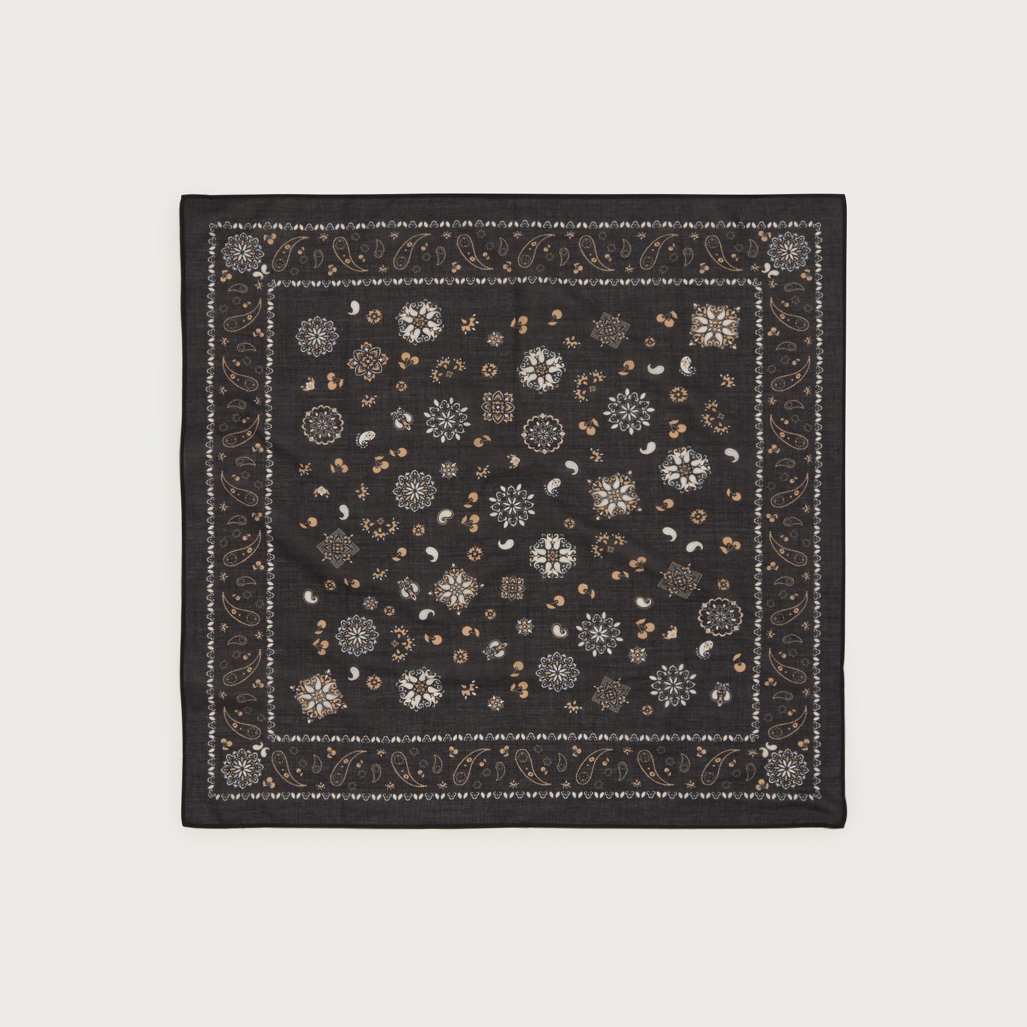 Printed lightweight cotton scarf