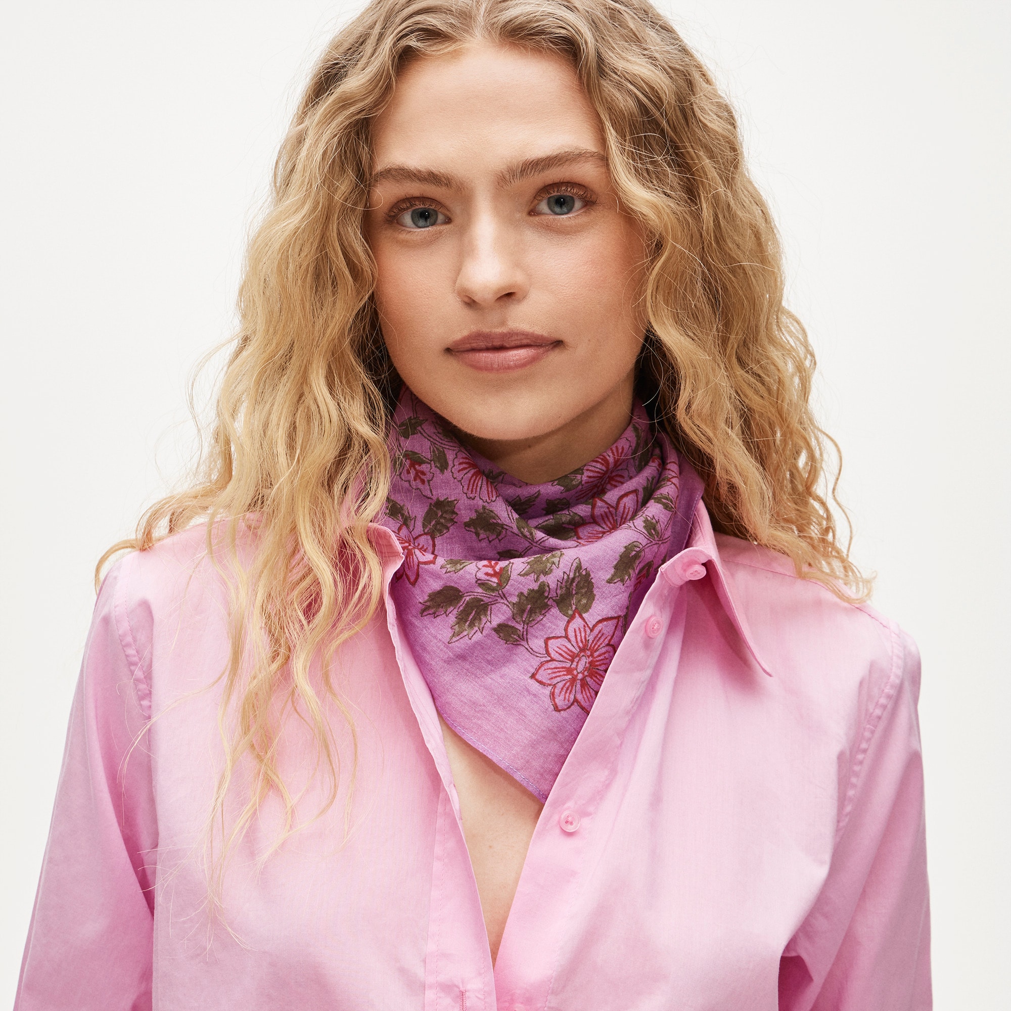 Printed Lightweight Cotton Scarf For Women | J.Crew