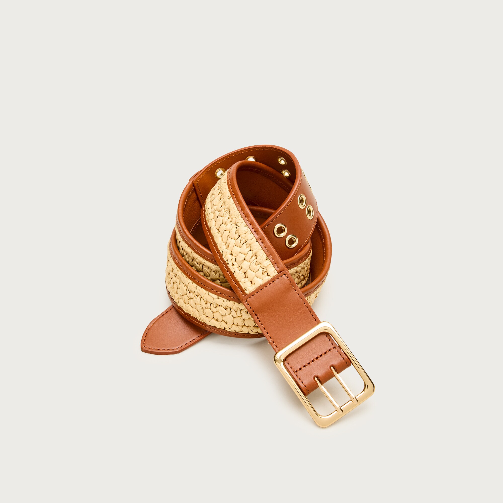 Skinny Metallic Italian Leather Belt For Women | J.Crew display picture 3
