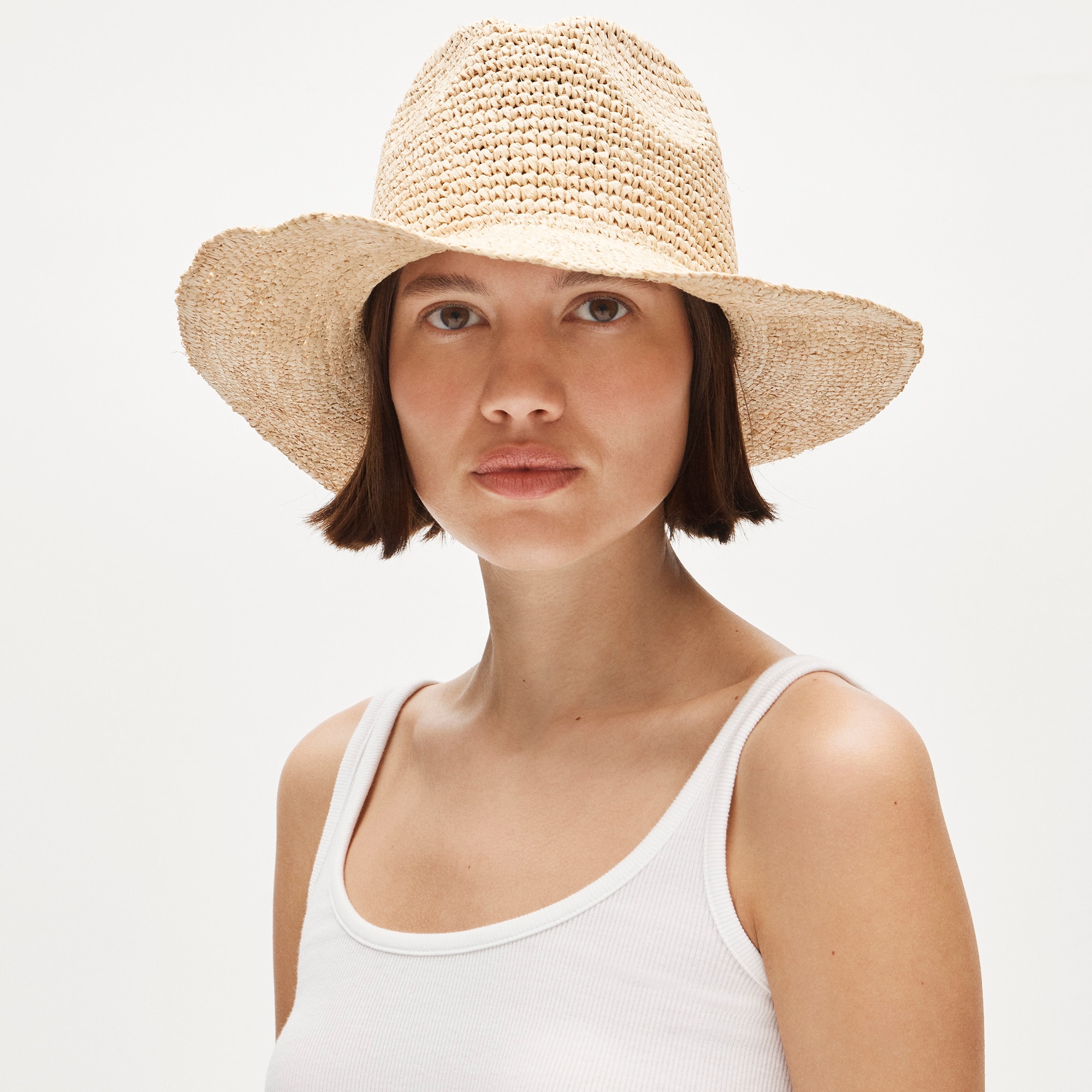 womens Raffia cowboy hat
