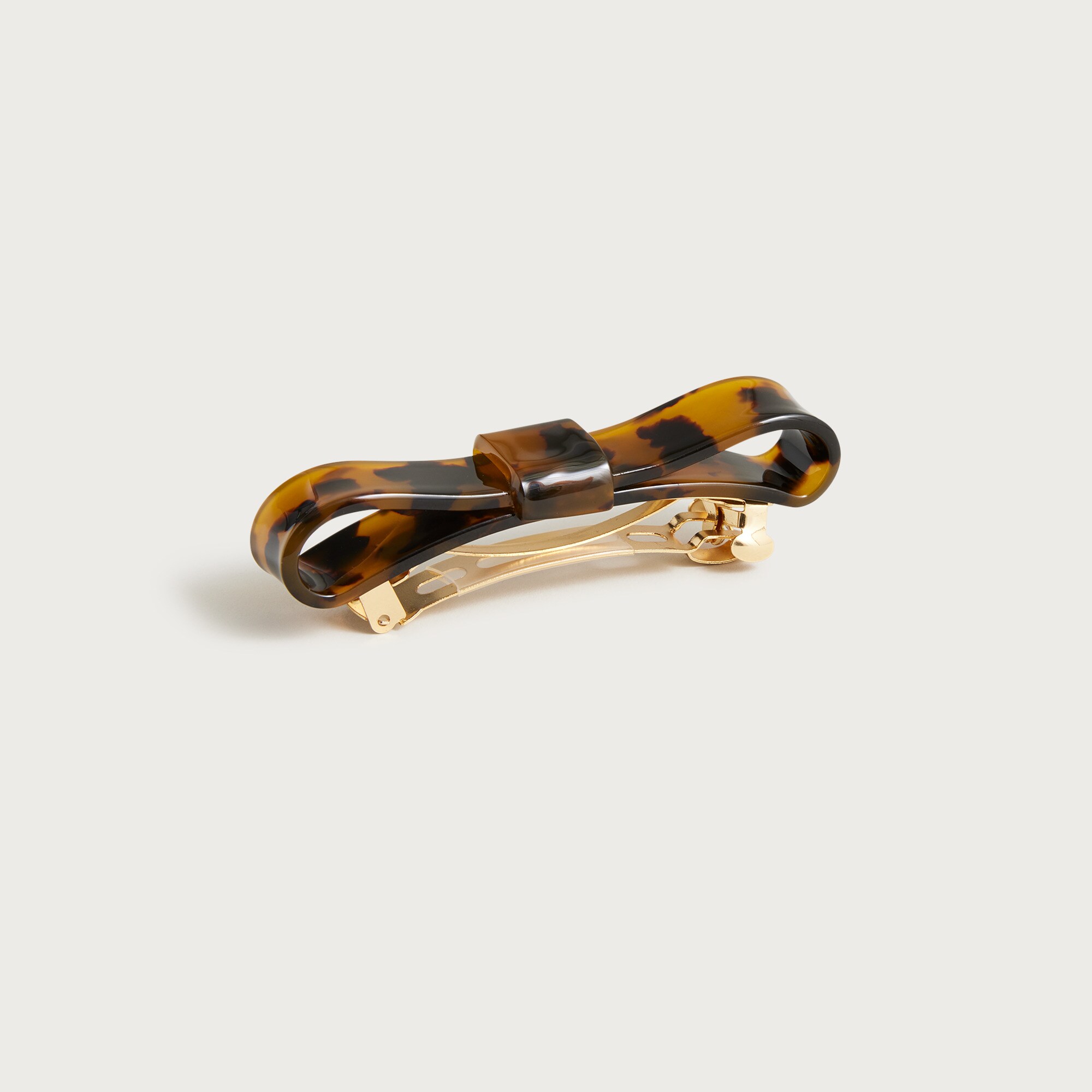 womens Bow hair clips in tortoise
