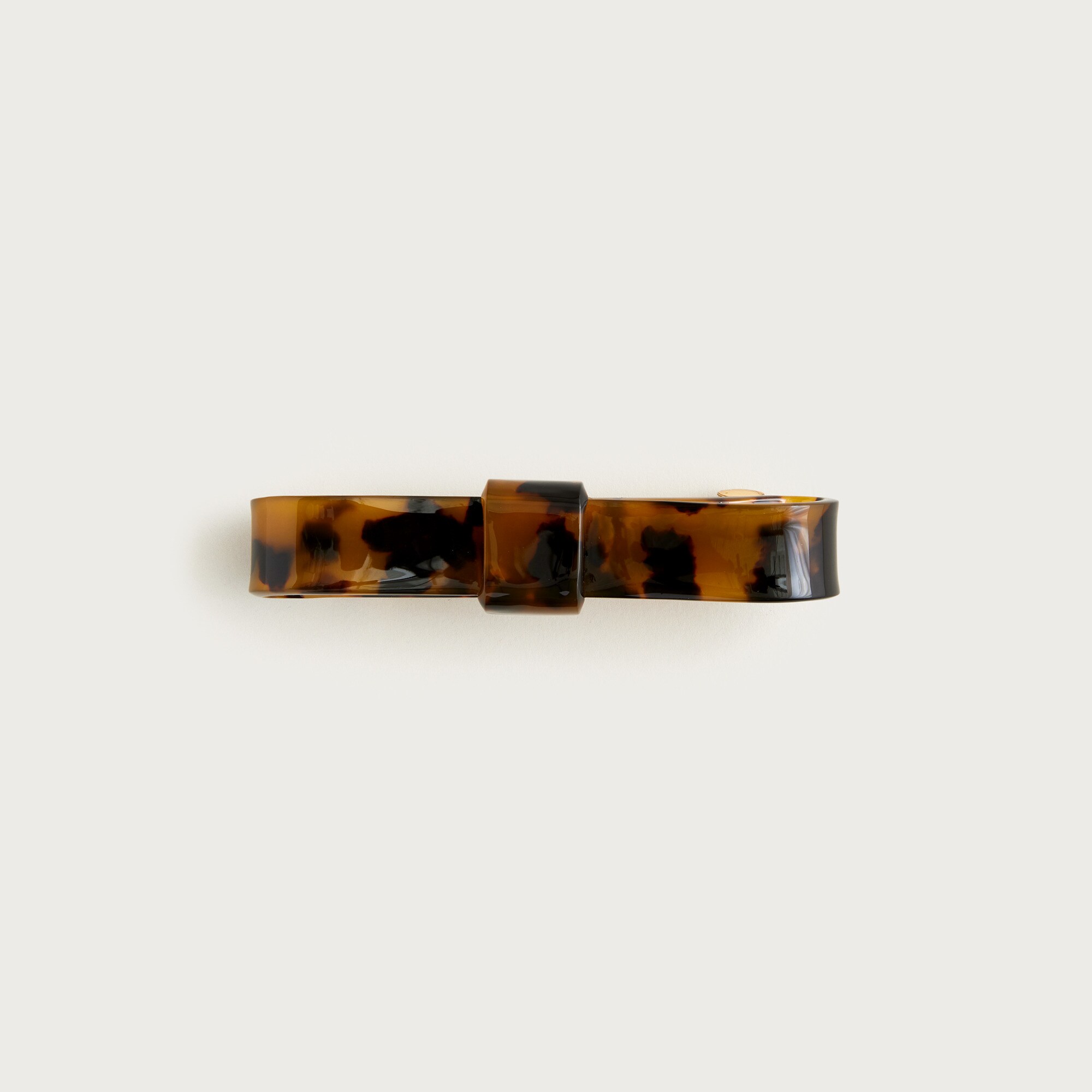 Bow hair clip in tortoise