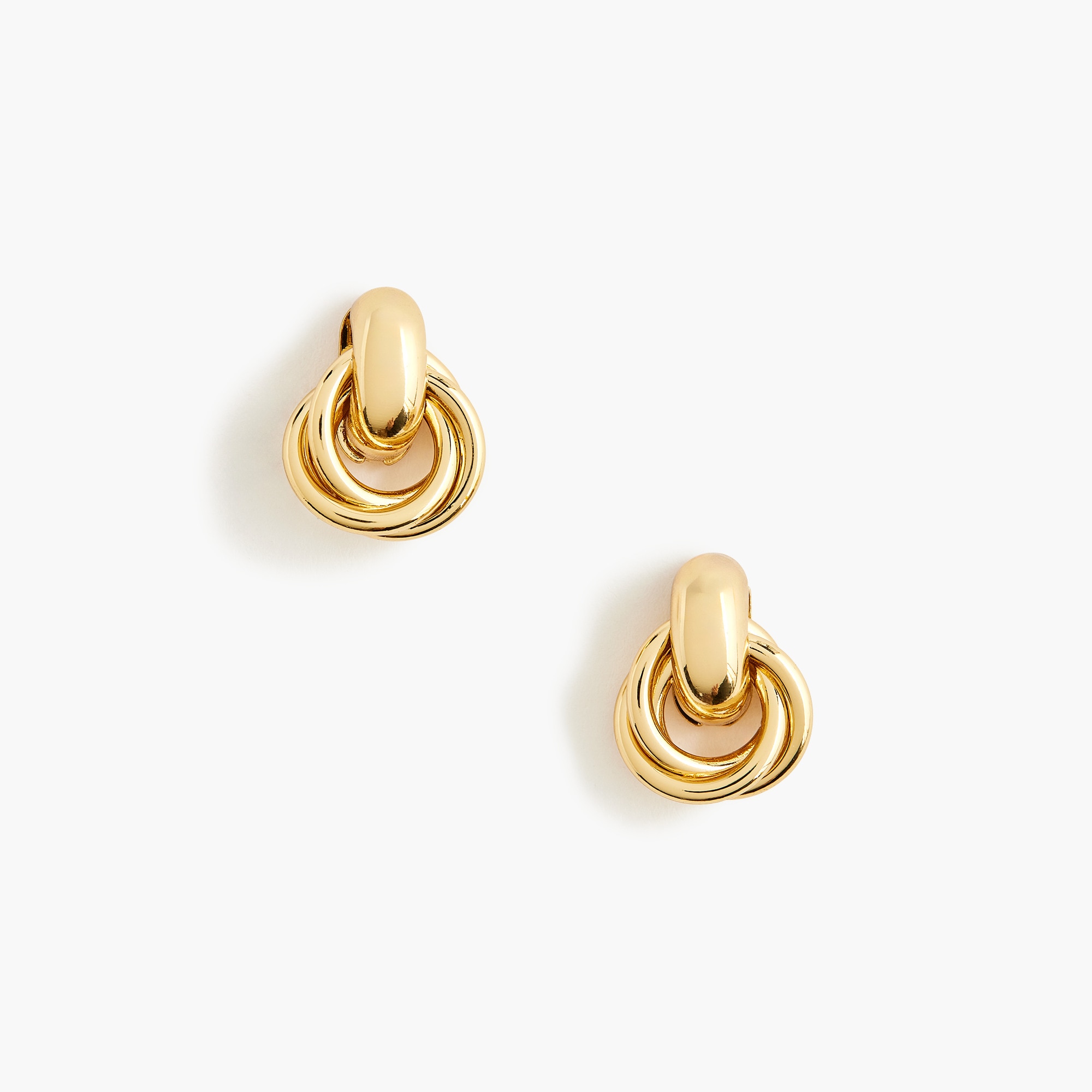 knotted drop statement earrings for women