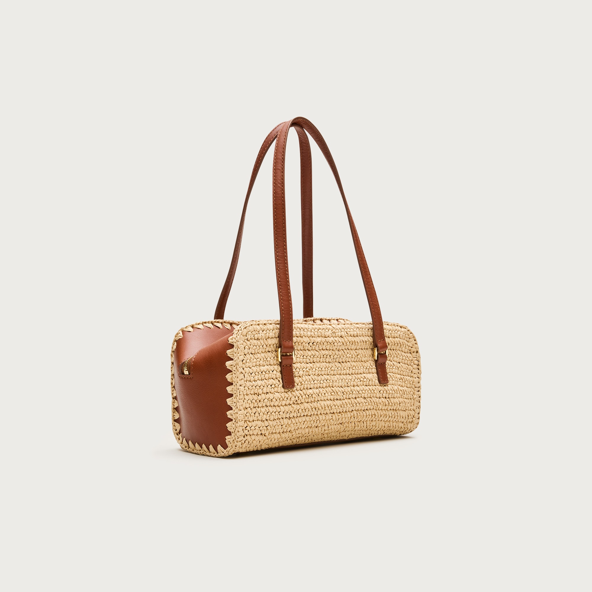 Delphine Handknotted Shoulder Bag In Straw For Women | J.Crew