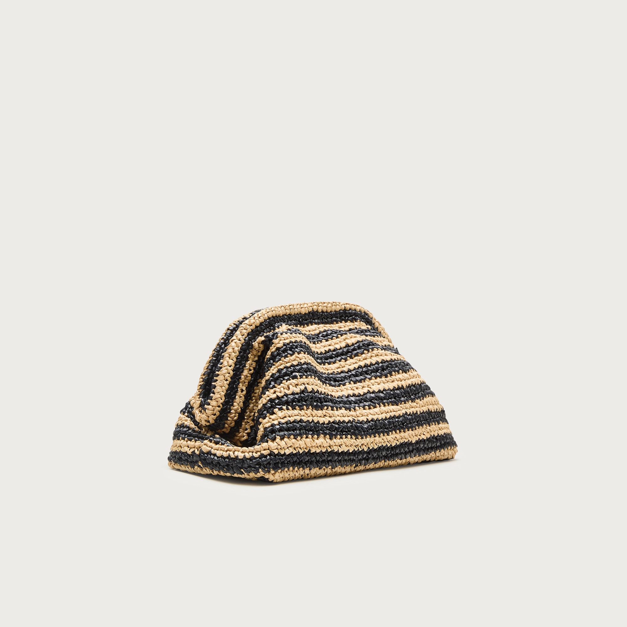 Portofino Handknotted Clutch In Stripe For Women | J.Crew