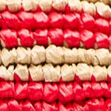 Portofino handknotted clutch in stripe NATURAL DARK POPPY