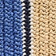 Handknotted straw tote bag in stripe BLUE NAVY MULTI STRIPE