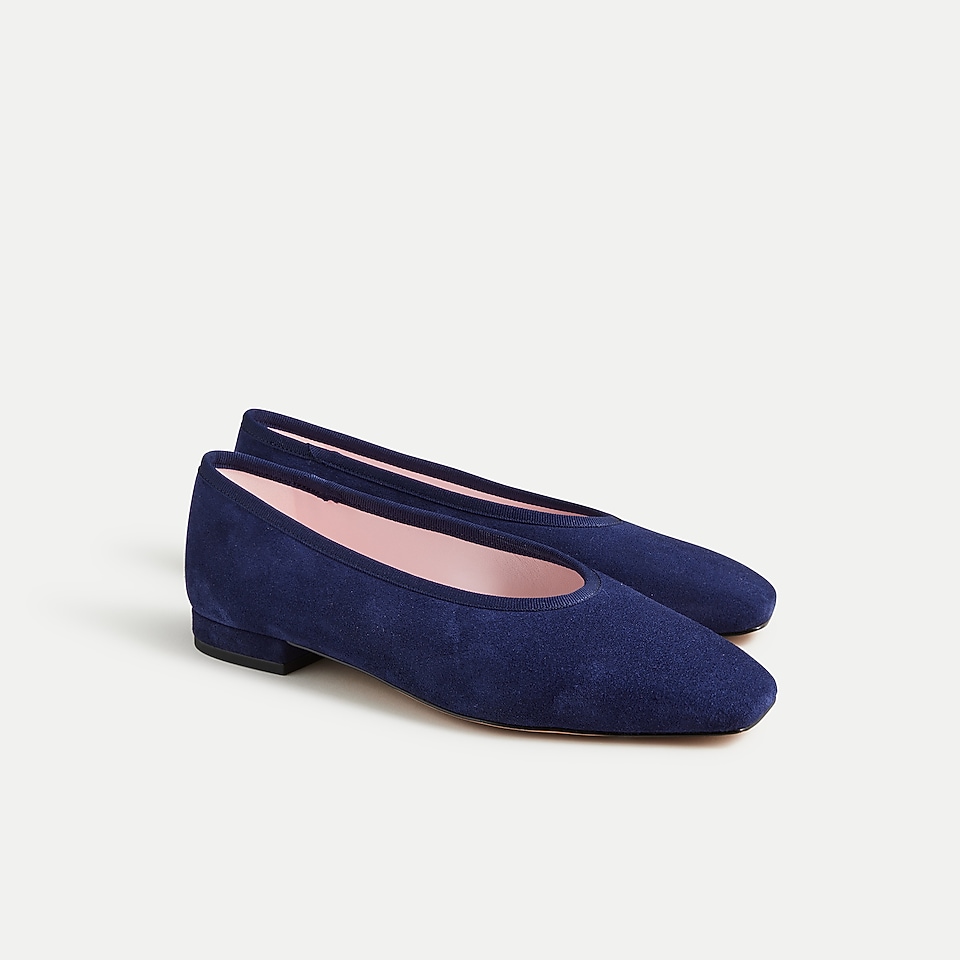 Sophie ballet flats in suede by J.Crew