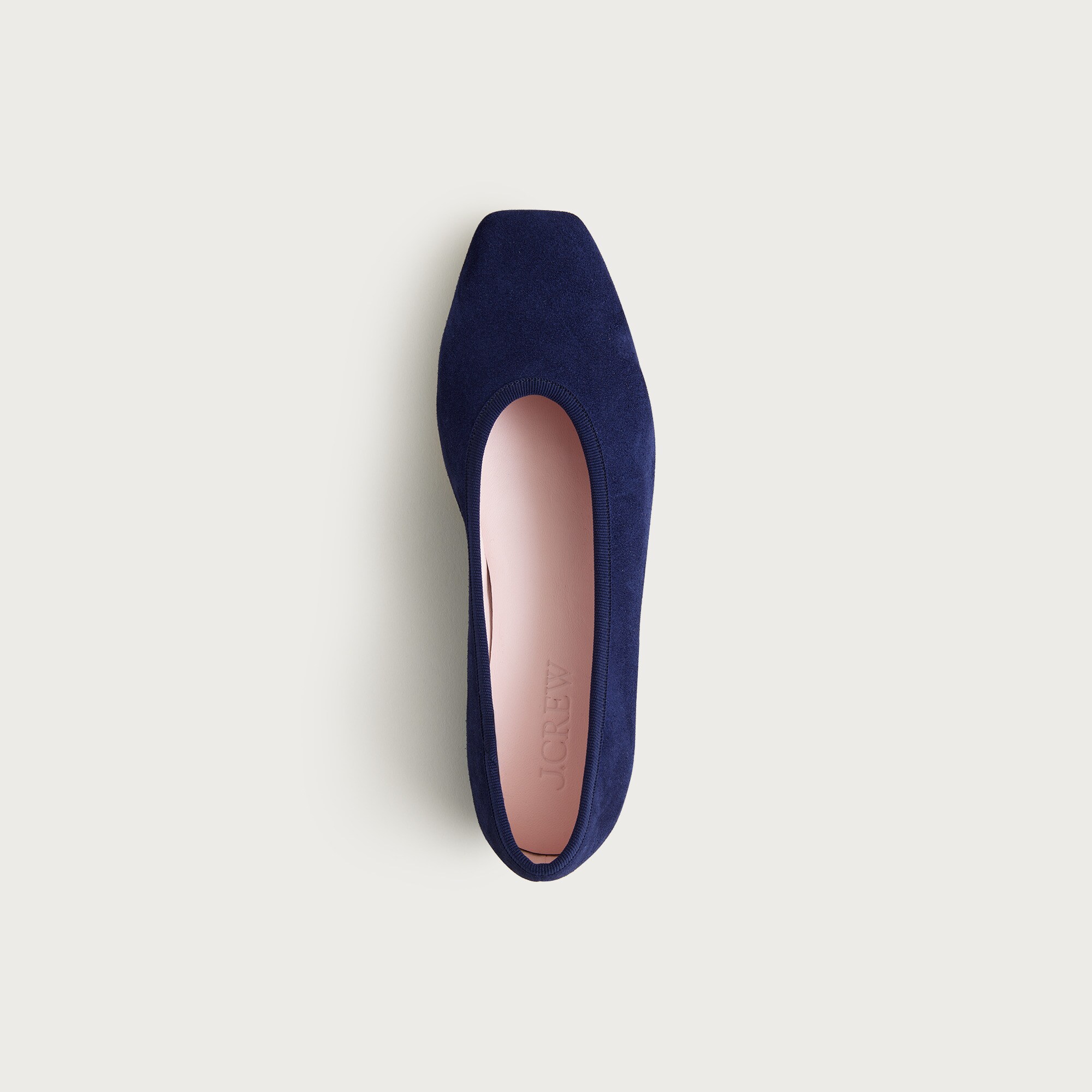 Sophie square-toe ballet flats in suede