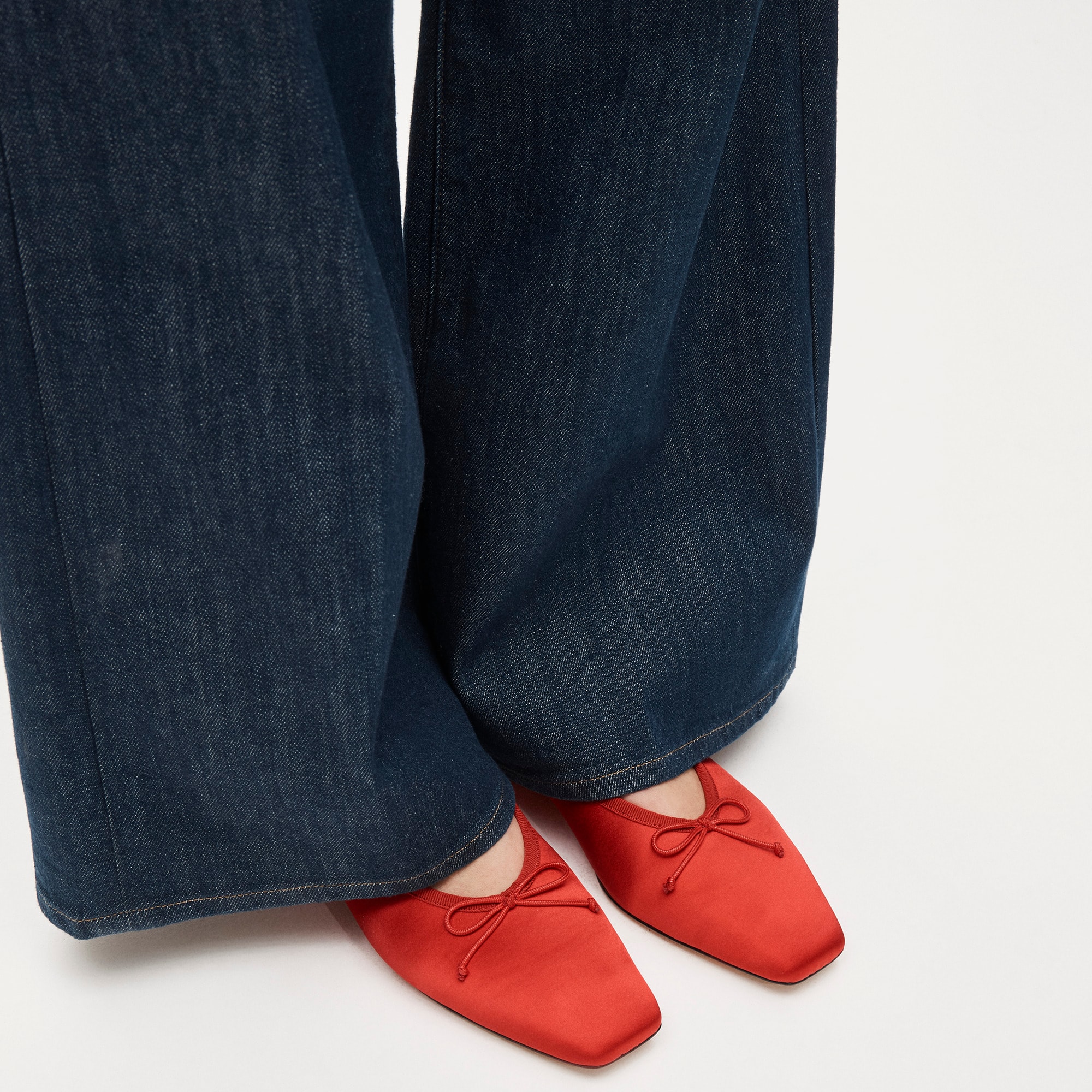 Sophie ballet flats in satin