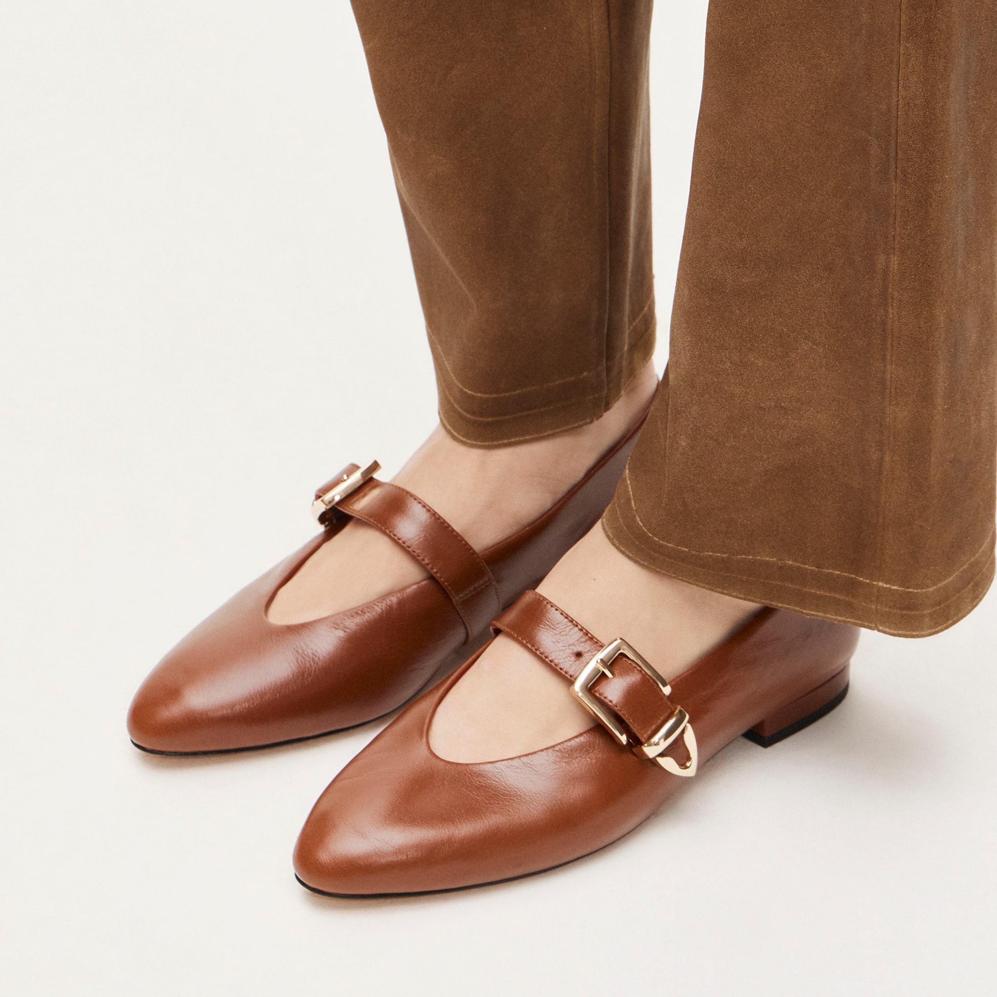Bea Mary Jane Ballet Flats In Leather For Women | J.Crew