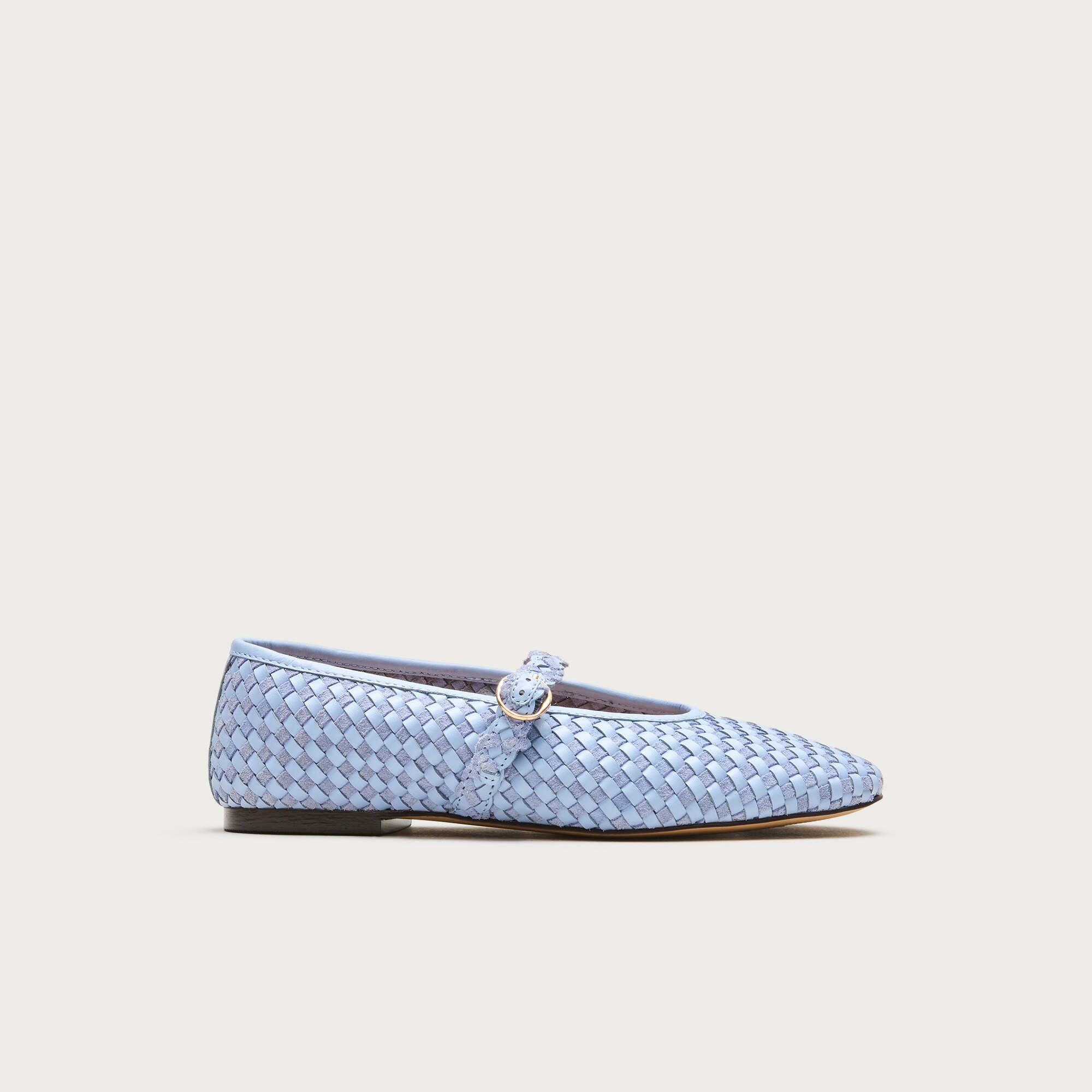 Quinn Square-toe Ballet Flats In Leather For Women | J.Crew