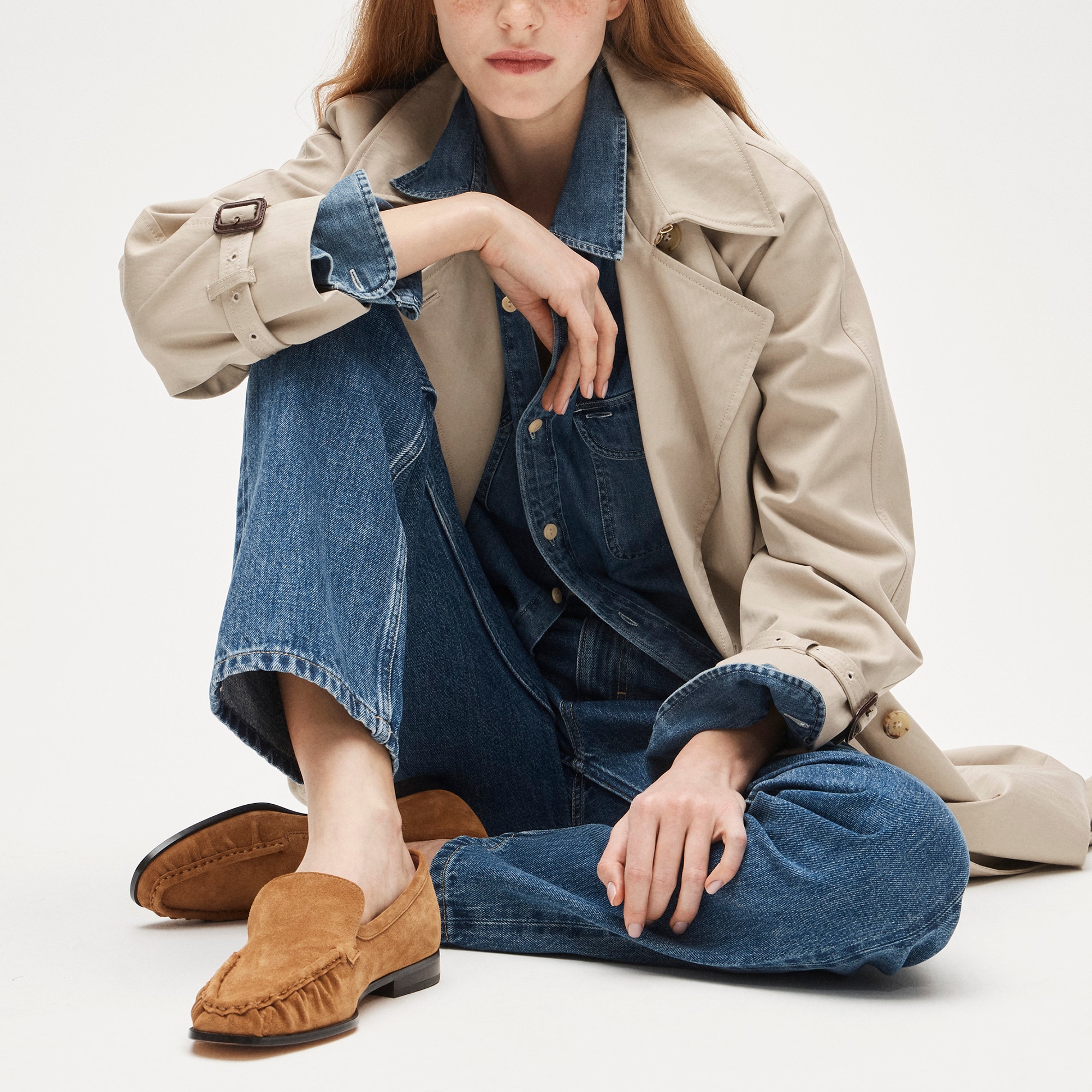 womens Classic loafers in suede