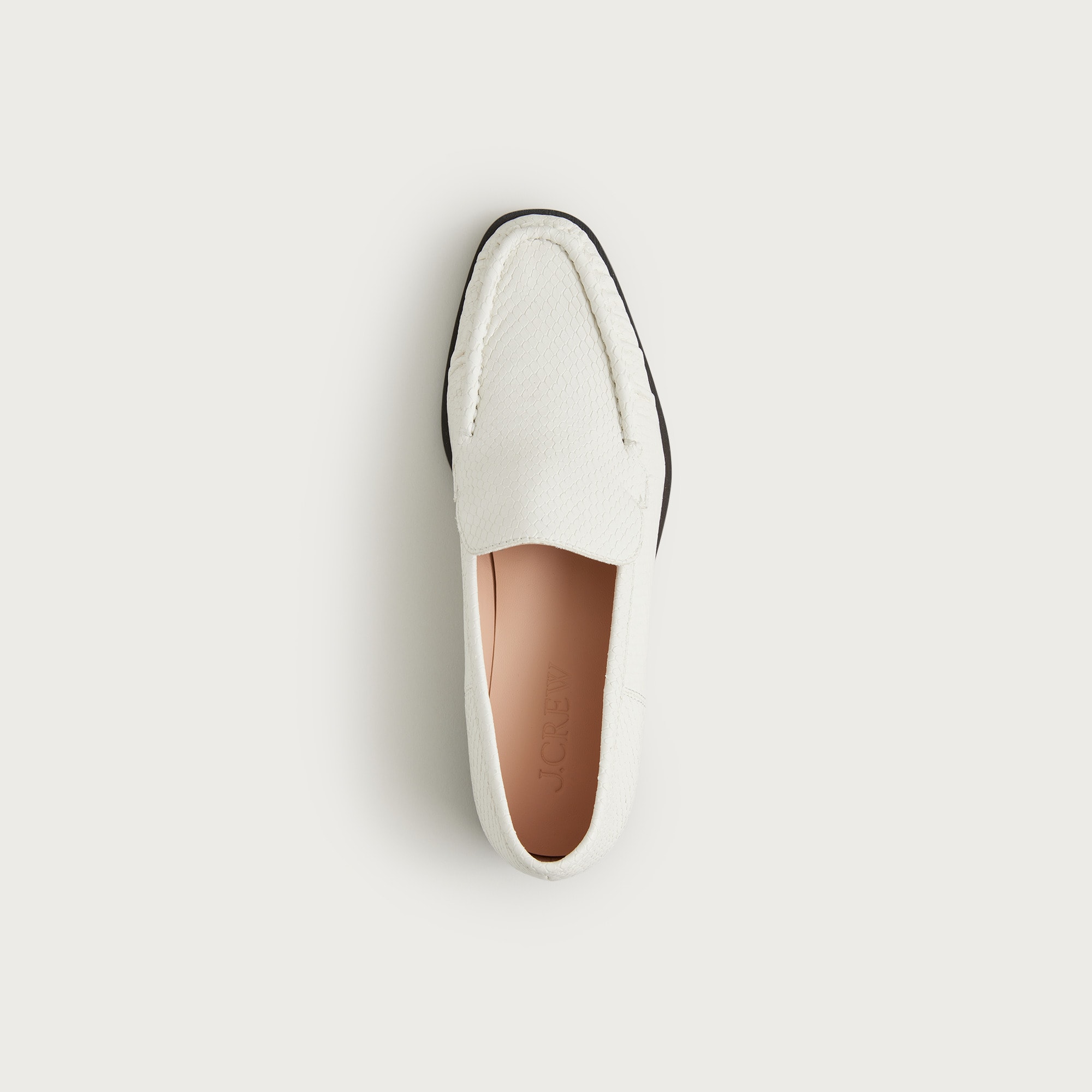 Classic Loafers In Snake-embossed Leather For Women | J.Crew