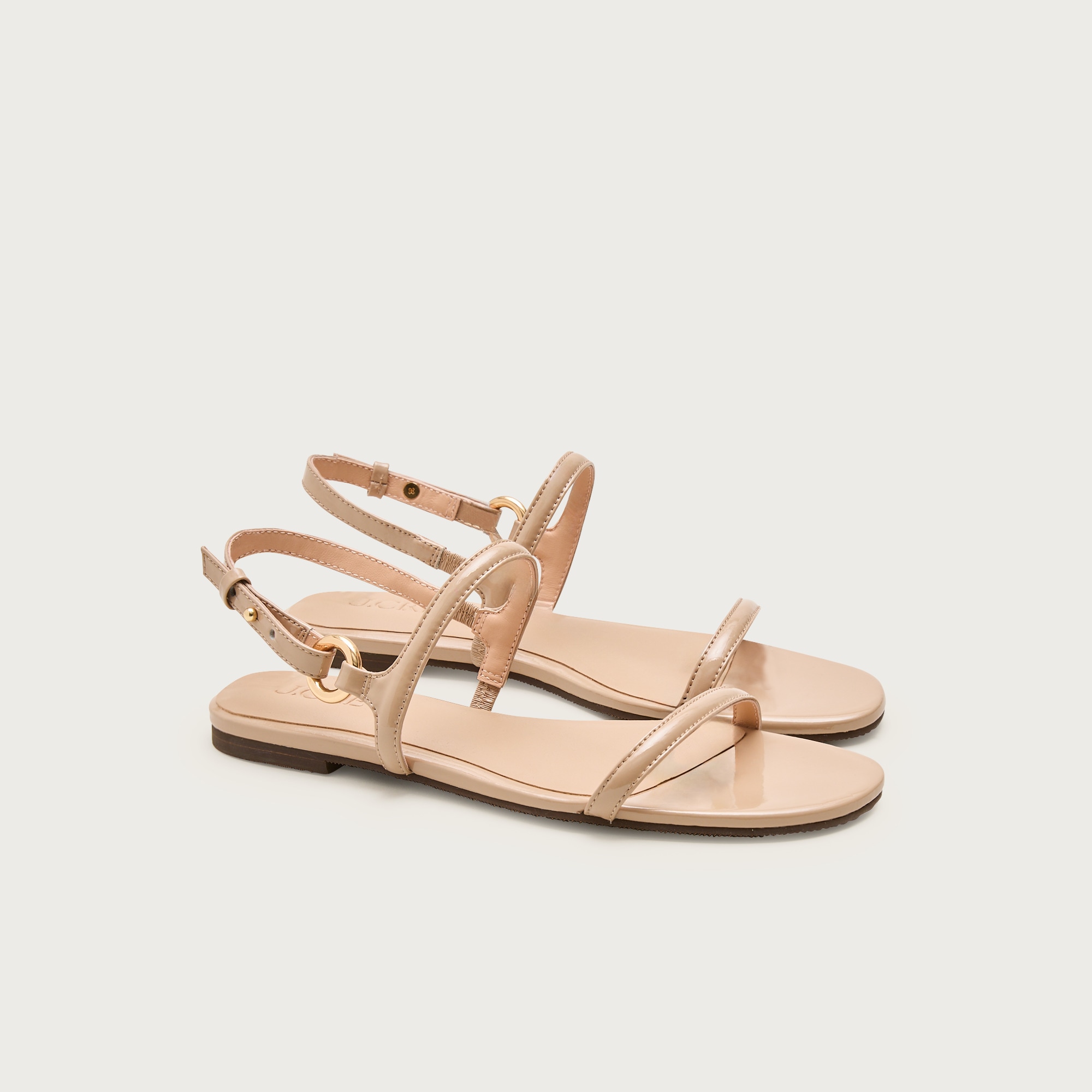 womens Audrey sandals in patent leather