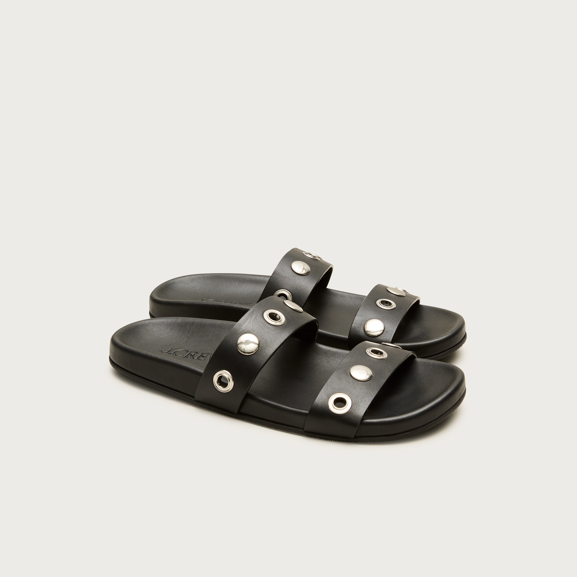 Kira grommet sandals in leather