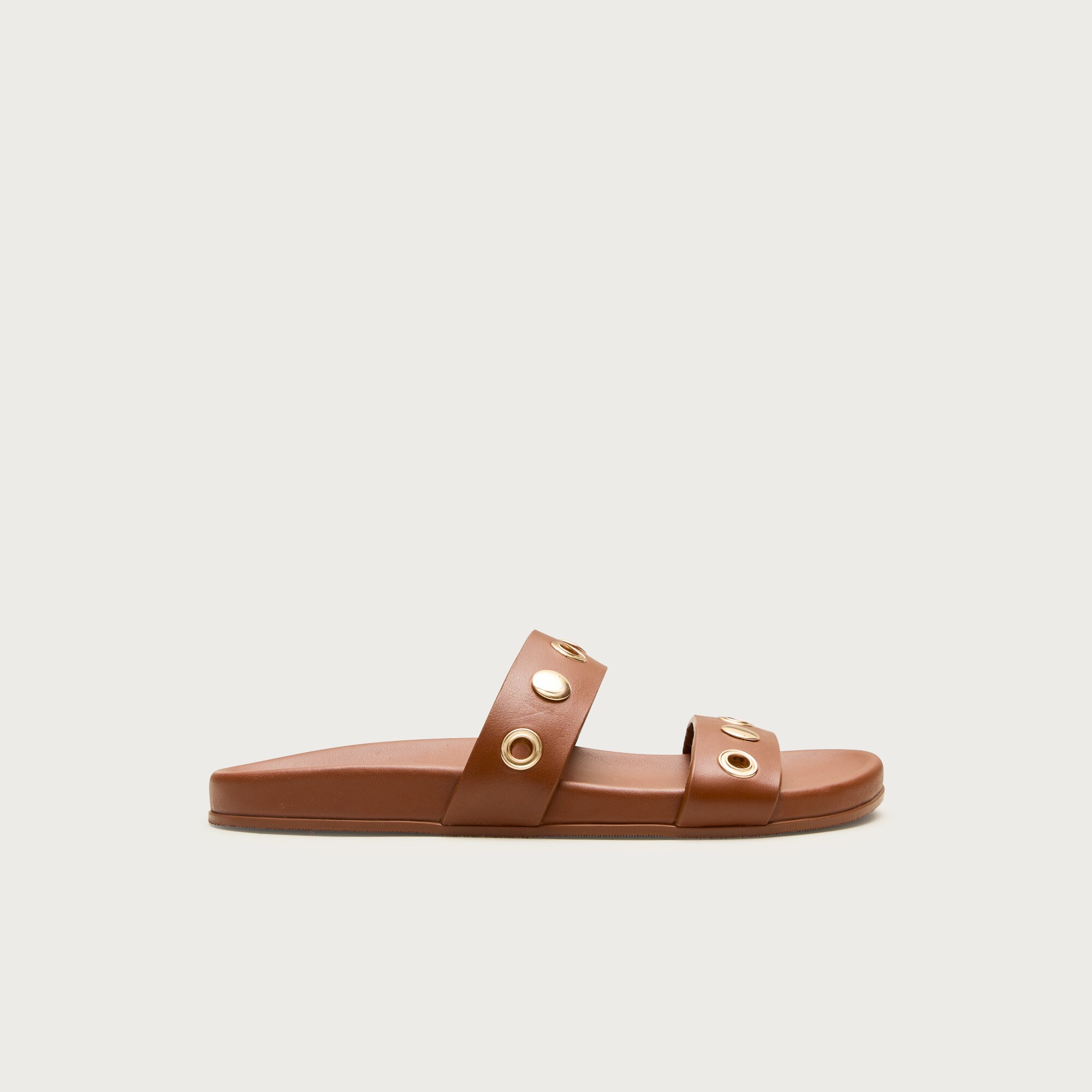 Kira grommet sandals in leather