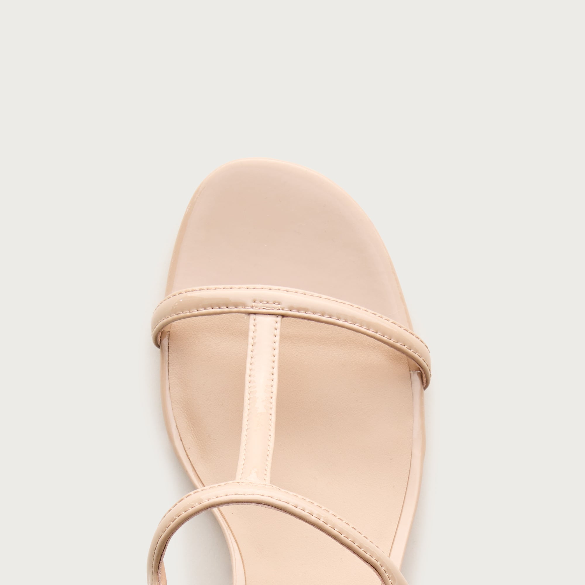 Kacie block-heel sandals in patent leather