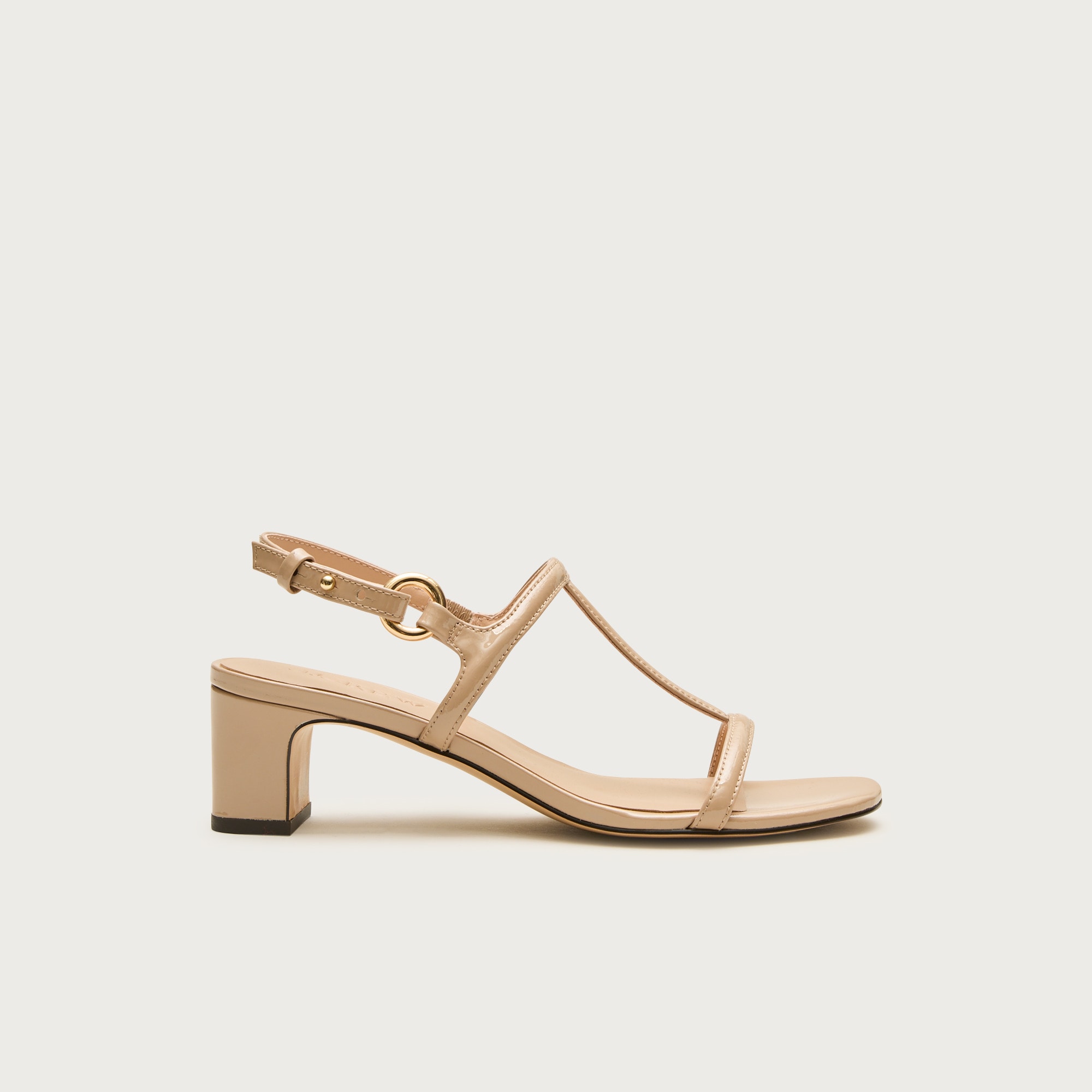 Kacie Block-heel Sandals In Patent Leather For Women | J.Crew