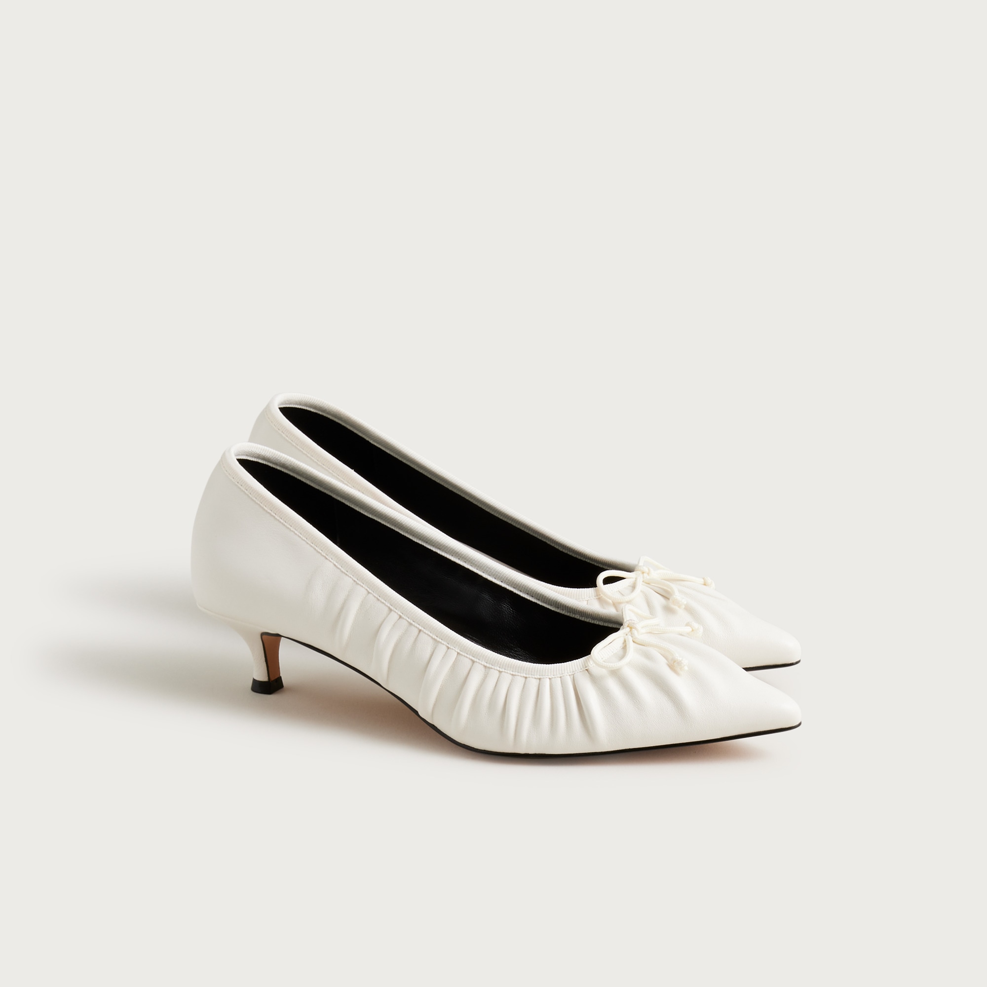 Robin ruched pumps in leather