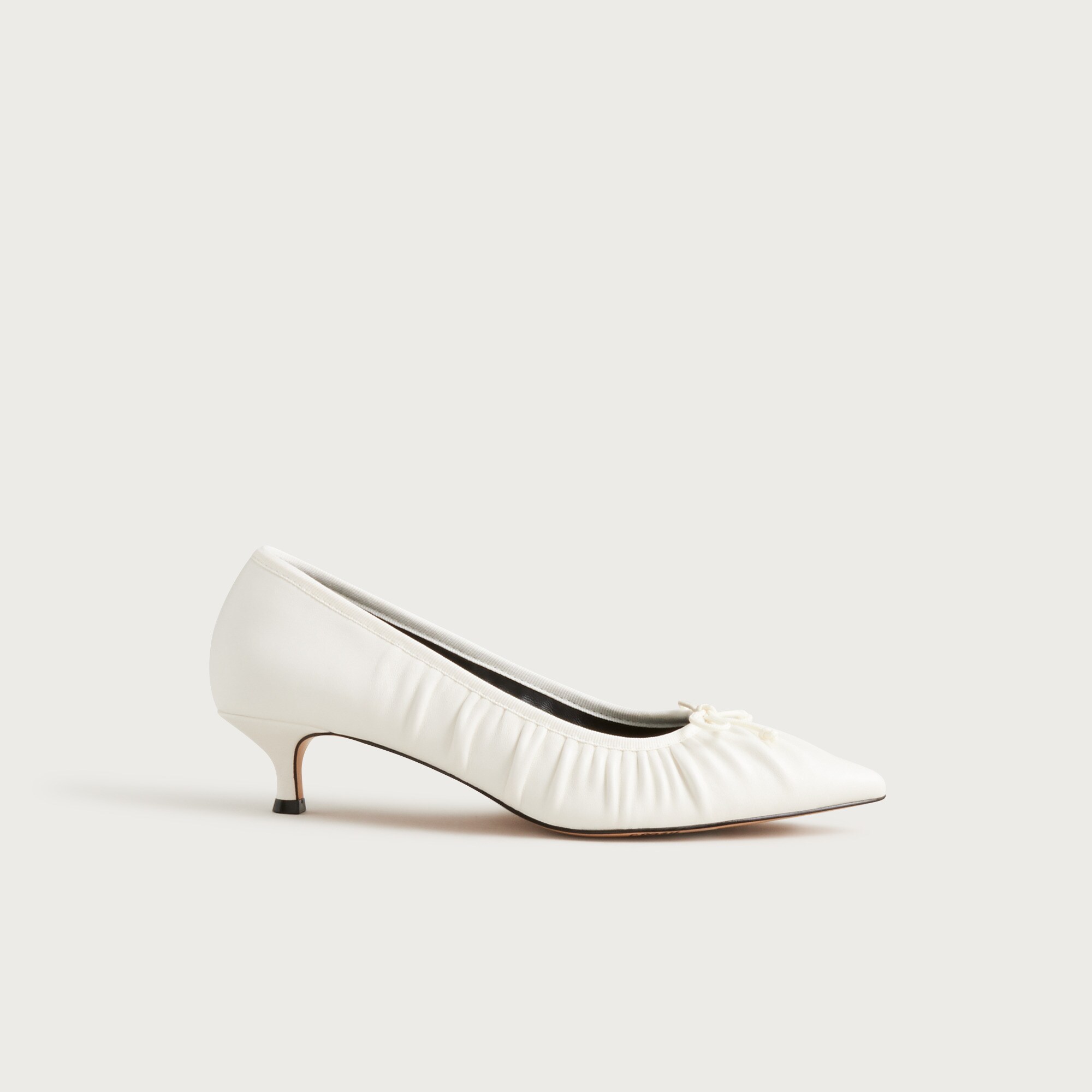 Robin ruched pumps in leather