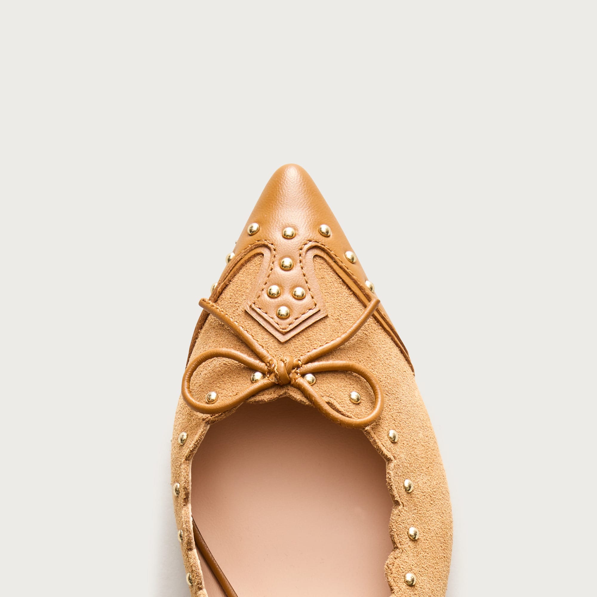 Robin studded pumps in suede