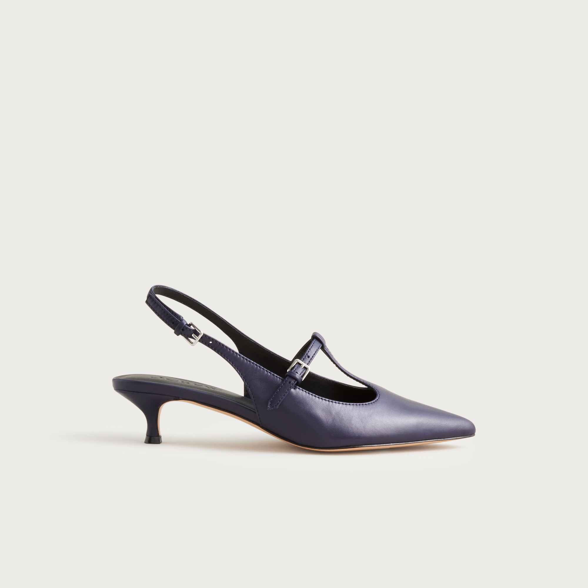 Robin Mary Jane slingback heels in leather
