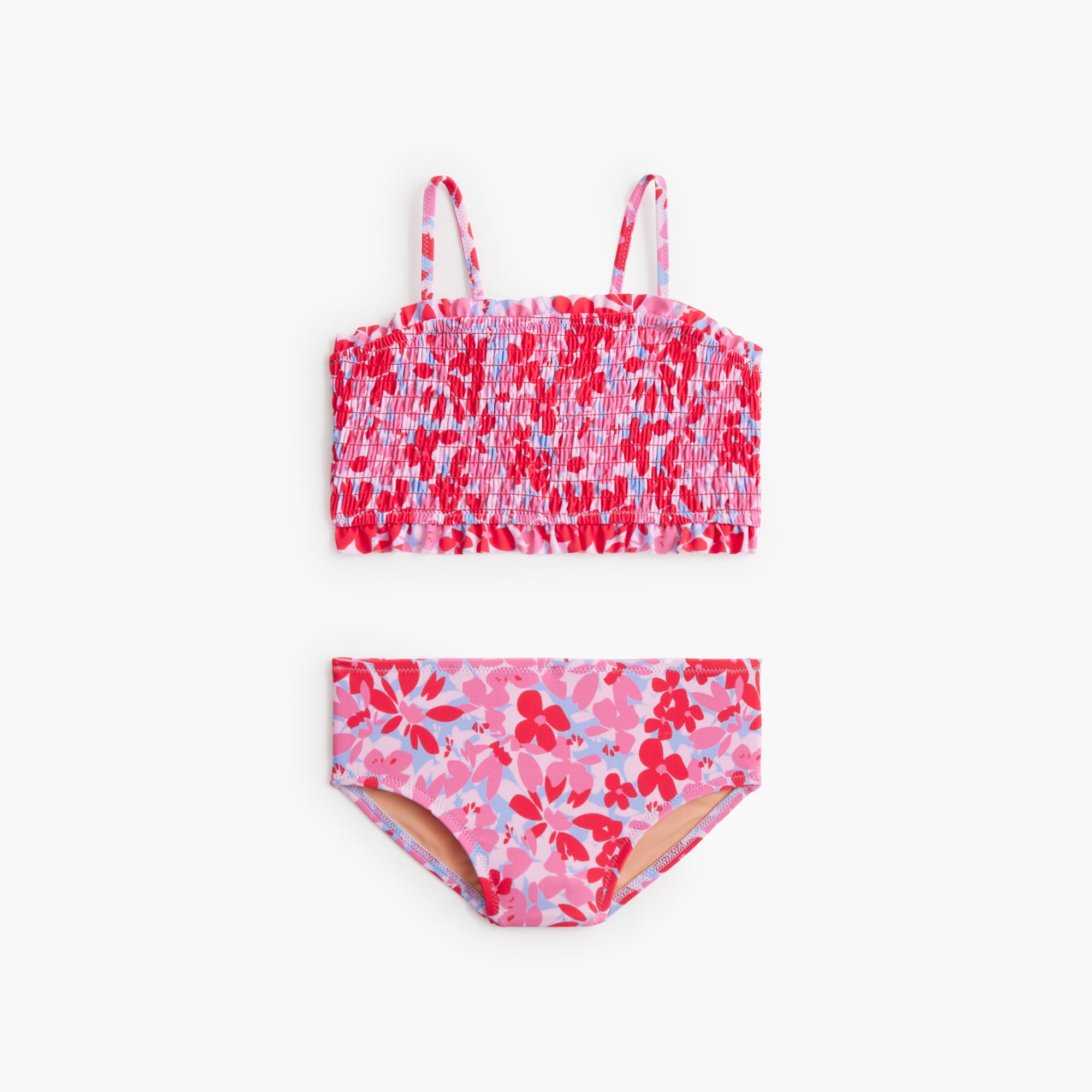 girls' floral smocked bikini set for girls