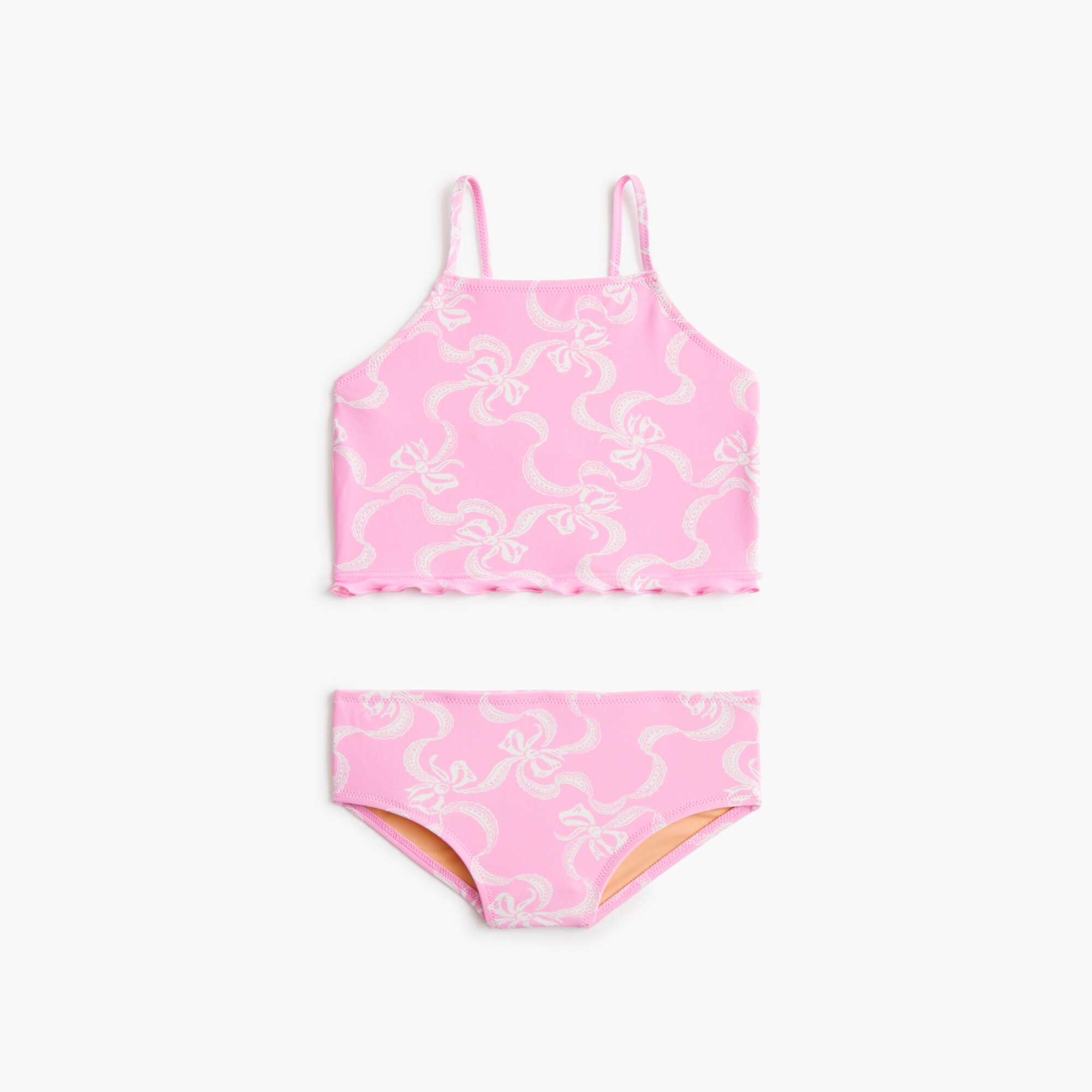 Girls' bow tankini set