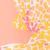 Girls' tie-dyed rash guard swimsuit CORAL MULTI