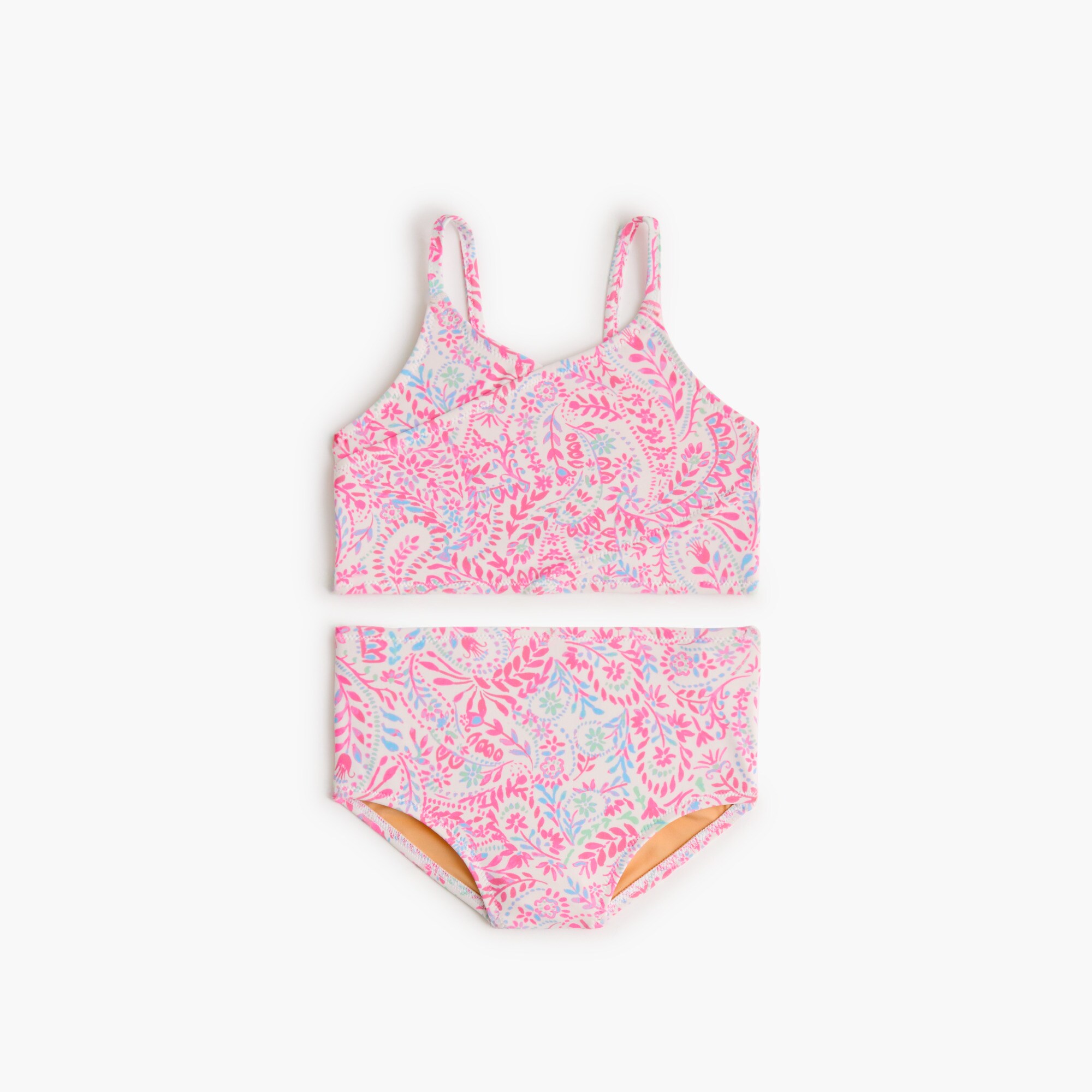 girls' paisley two-piece bikini set for girls