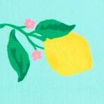 Girls' scalloped one-piece swimsuit GENTLE AQUA