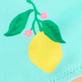 Girls' sea creatures ruffle bikini set GENTLE AQUA