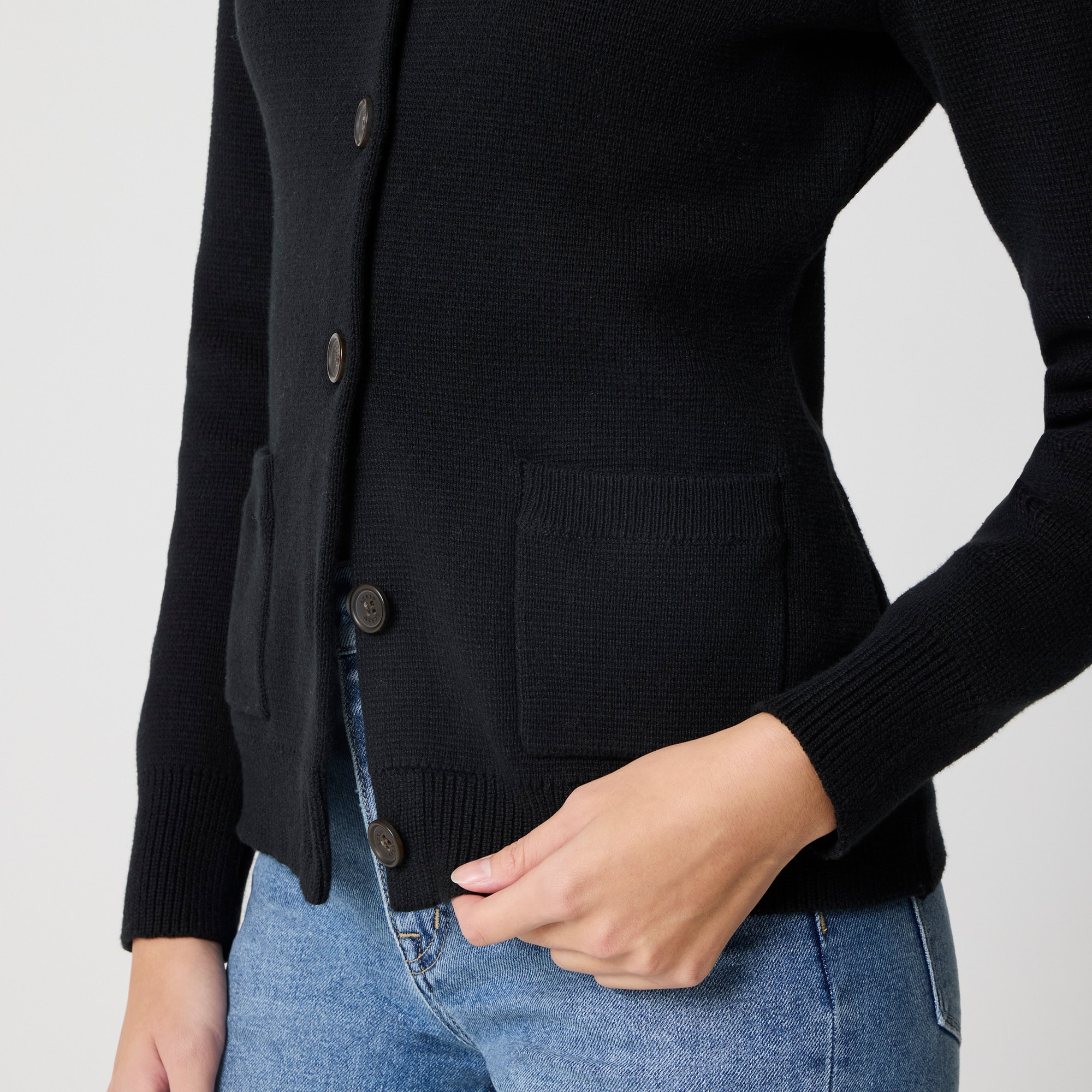 Waisted sweater-jacket - image 2