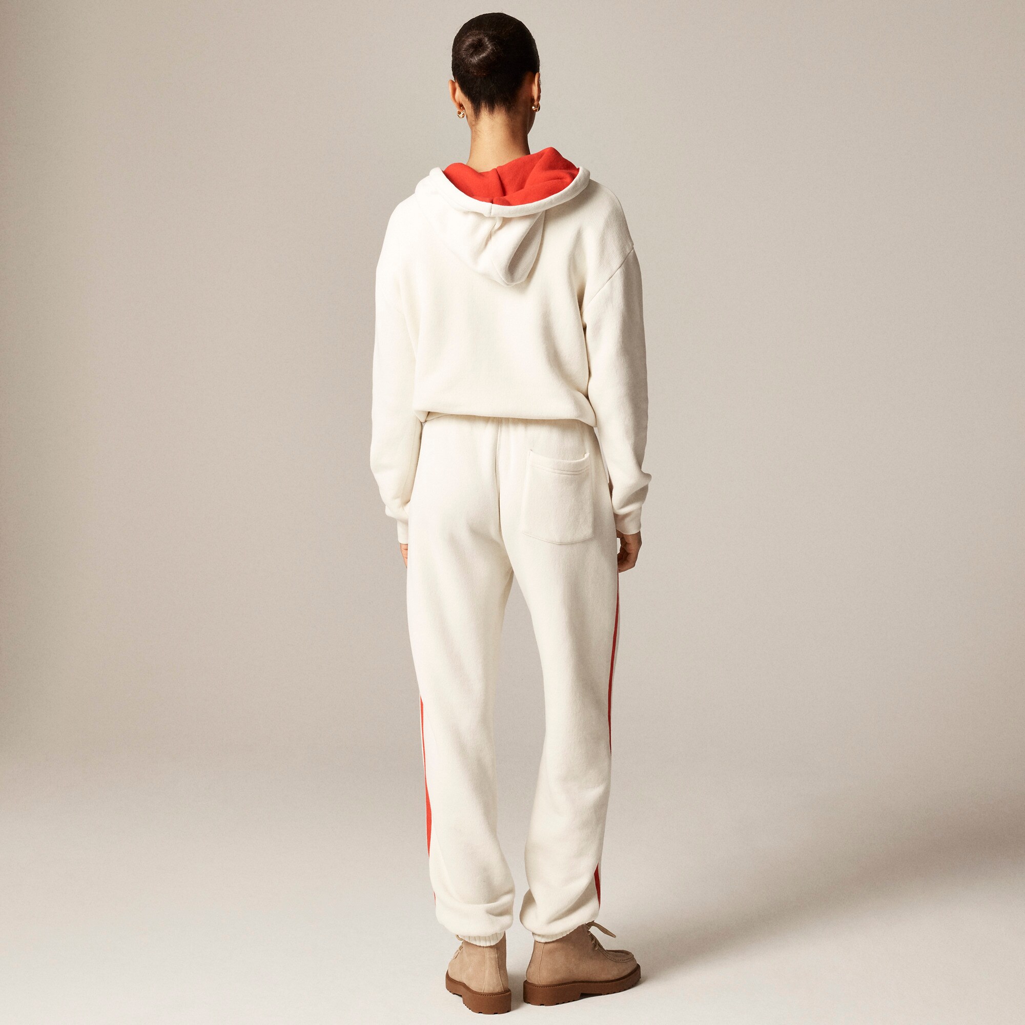 Heritage terry jogger pant with side stripe