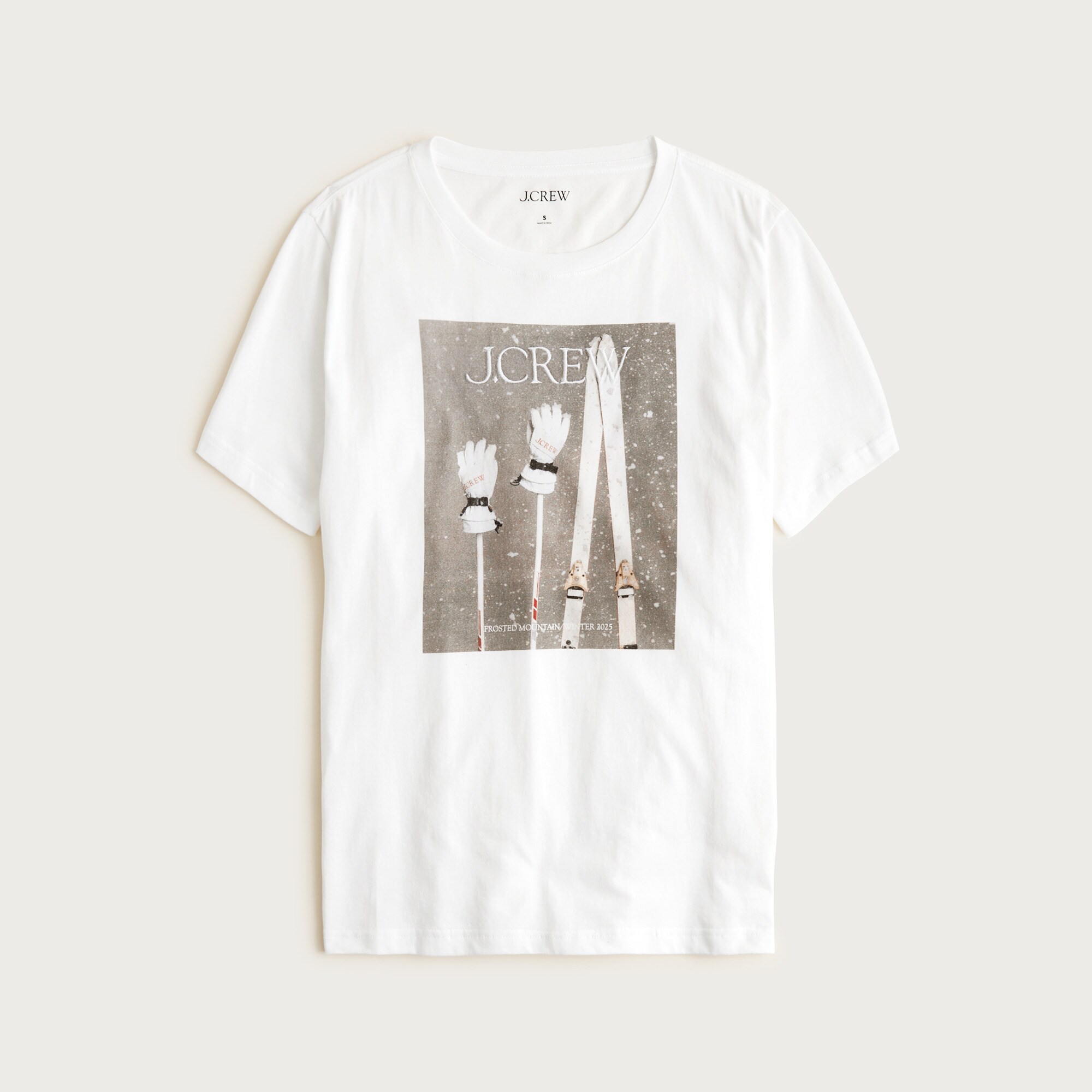 J.Crew winter catalog graphic T-shirt in broken-in jersey