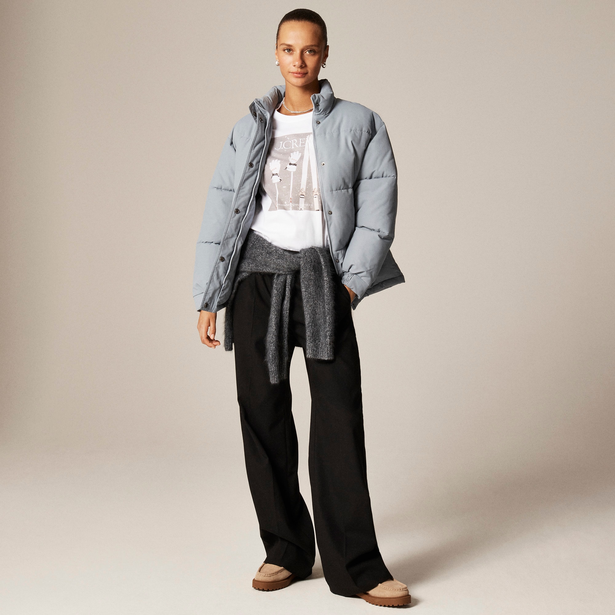 J.Crew winter catalog graphic T-shirt in broken-in jersey