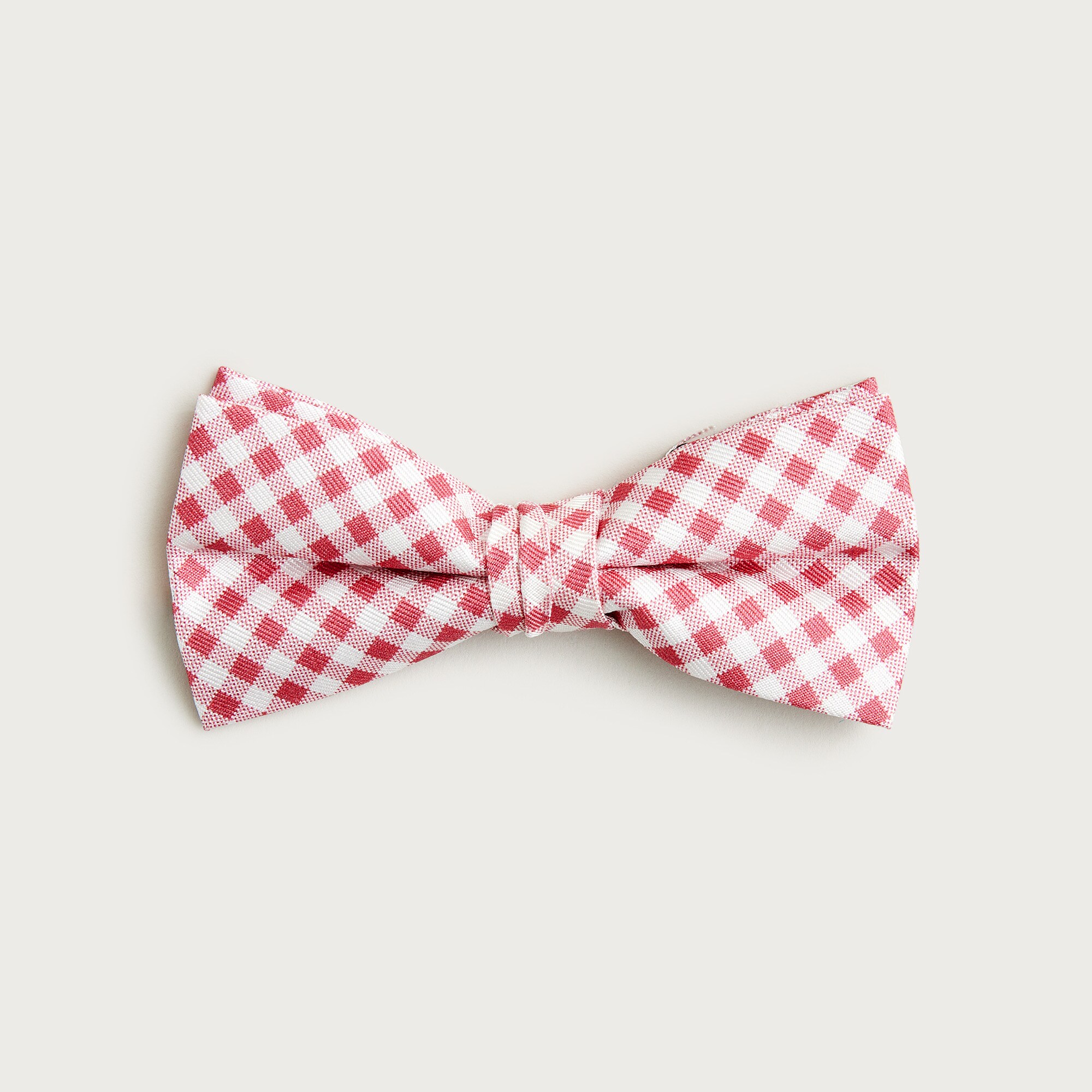 Kids' silk bow tie in gingham