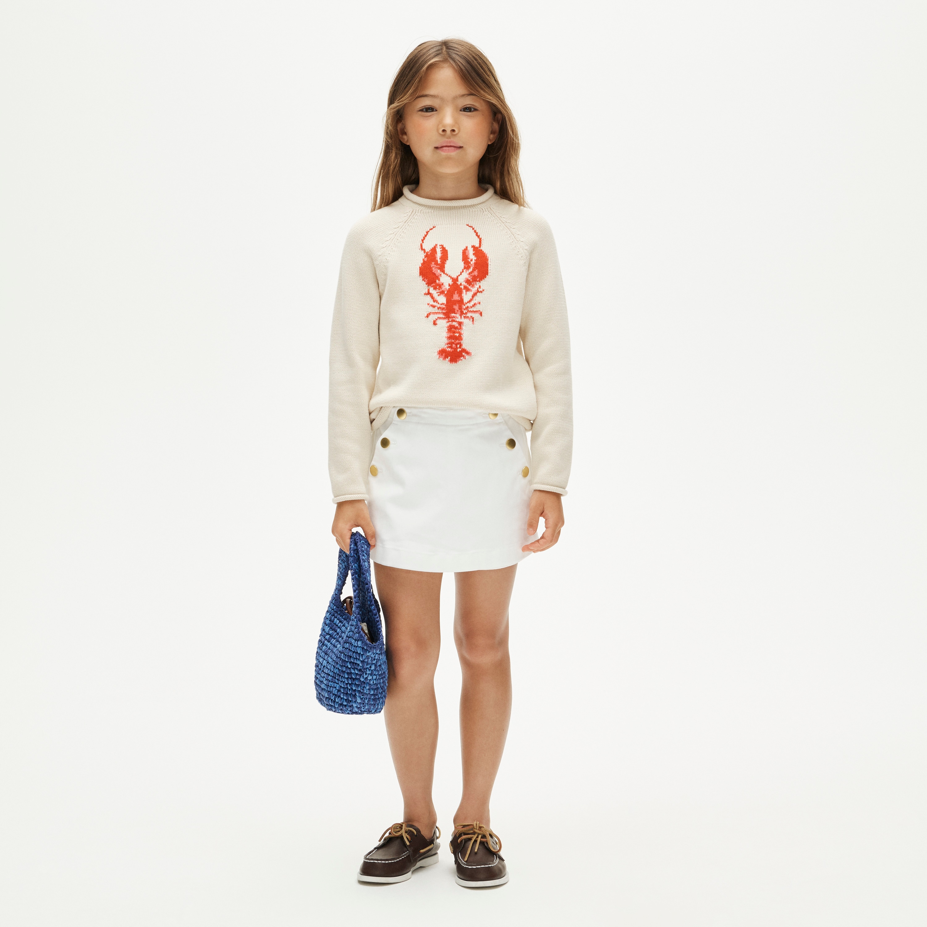 Girls' Sailor skort in chino