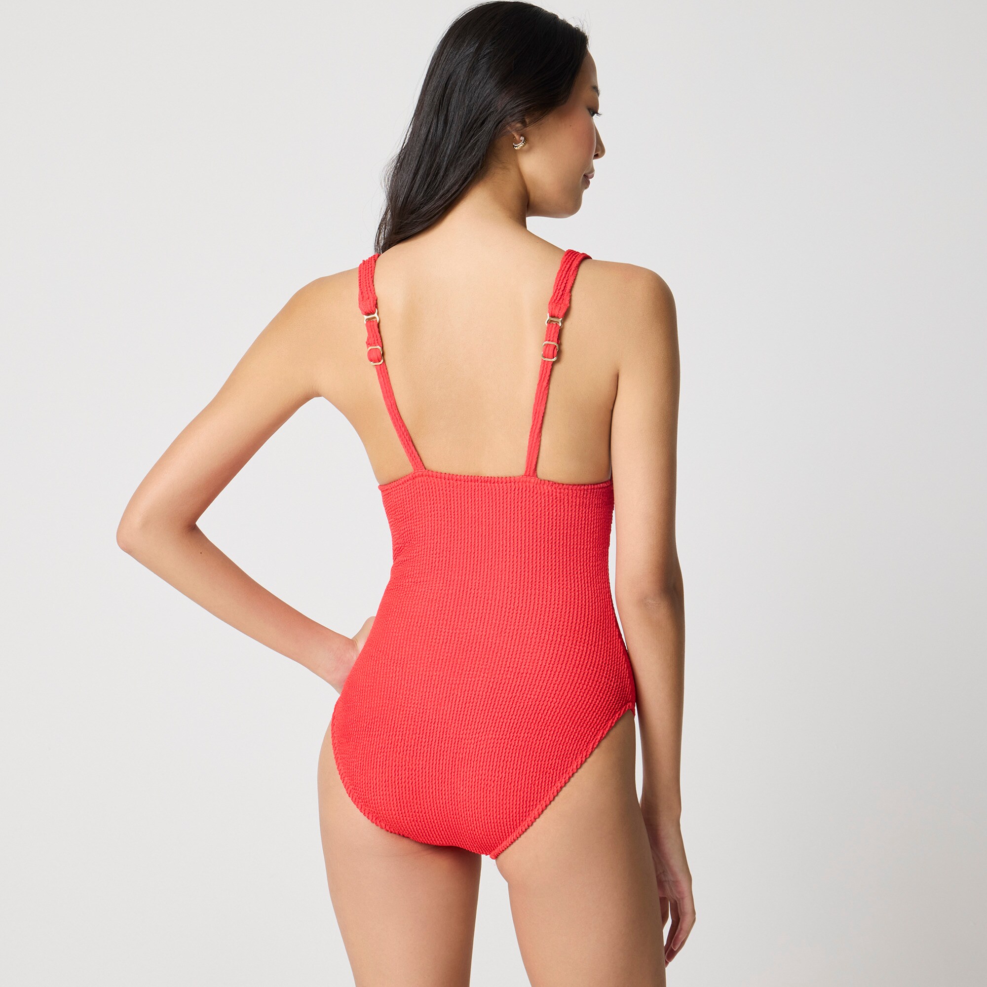 Scrunchie one-piece swimsuit