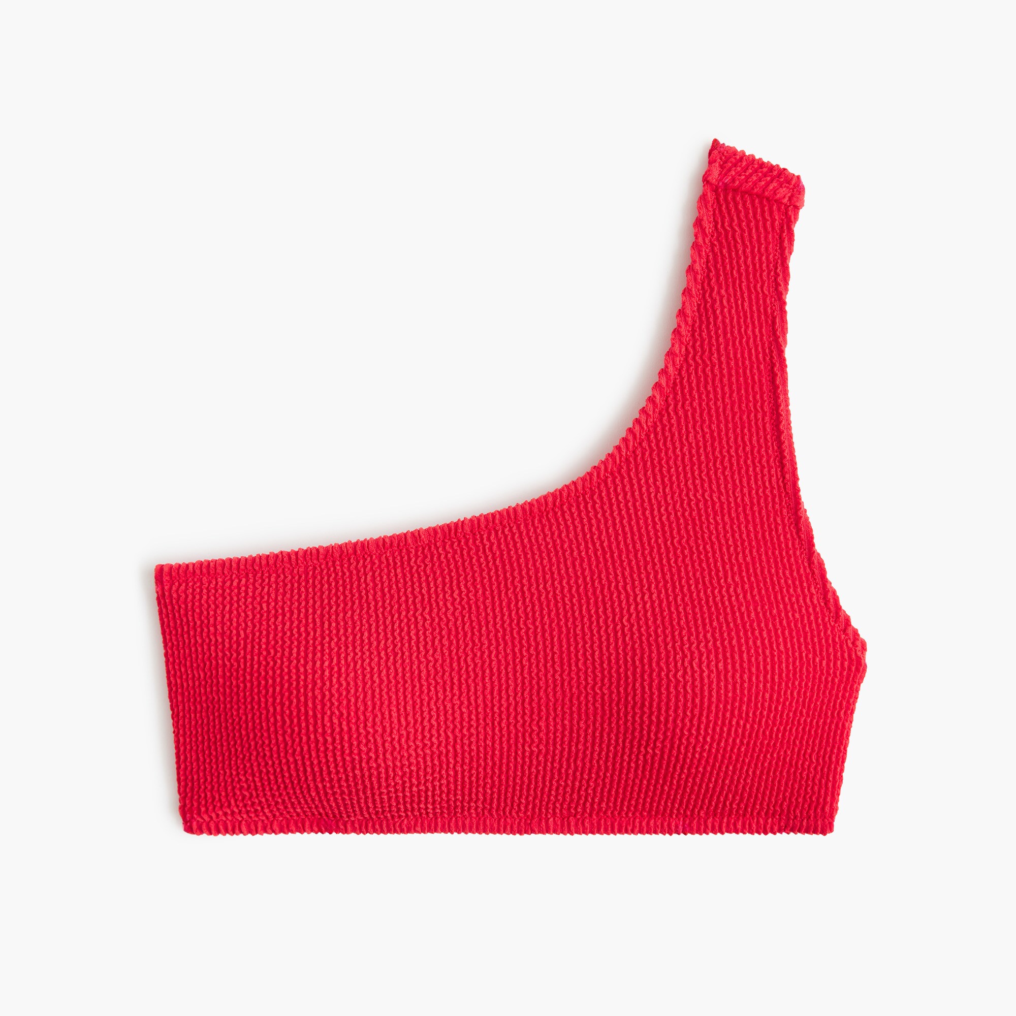 Scrunchie one-shoulder bikini top