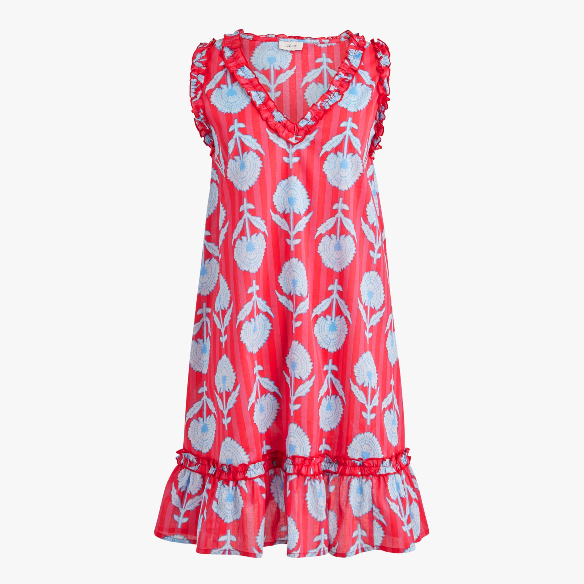 womens Ruffle mini beach dress