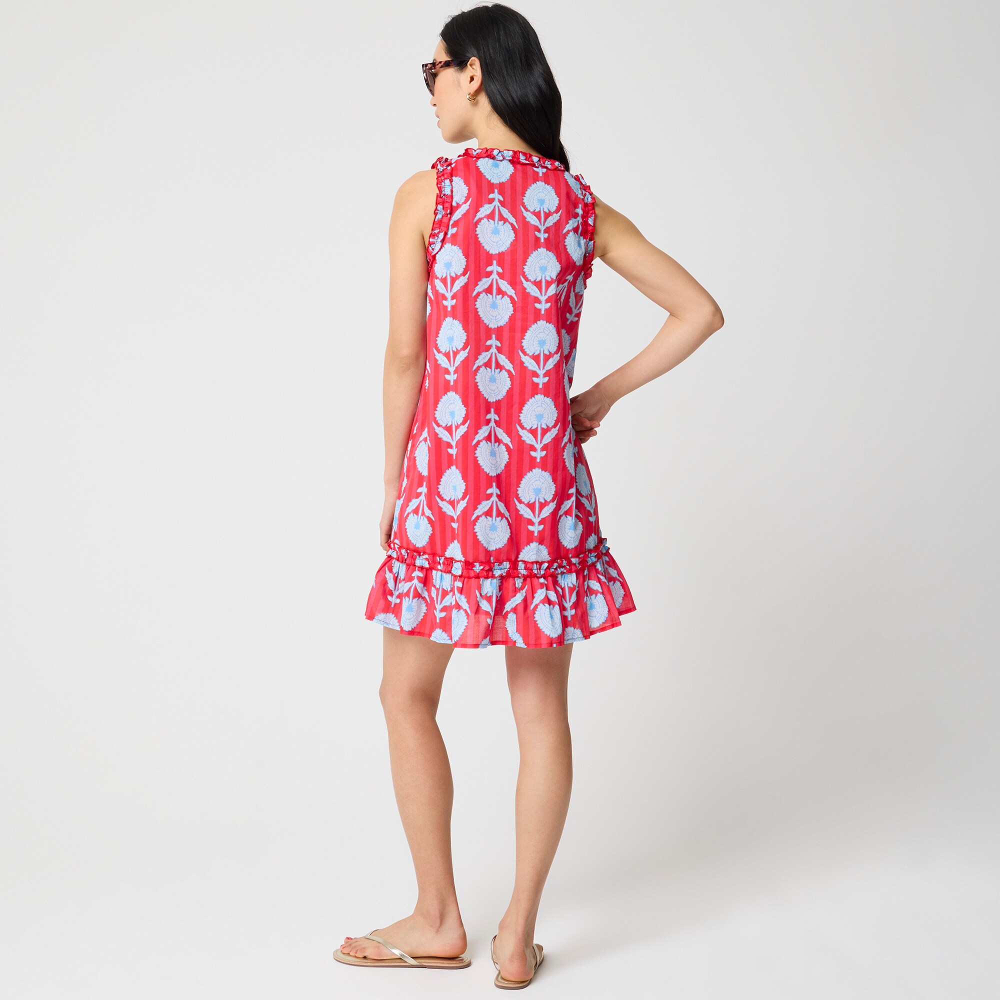 Ruffle mini beach dress