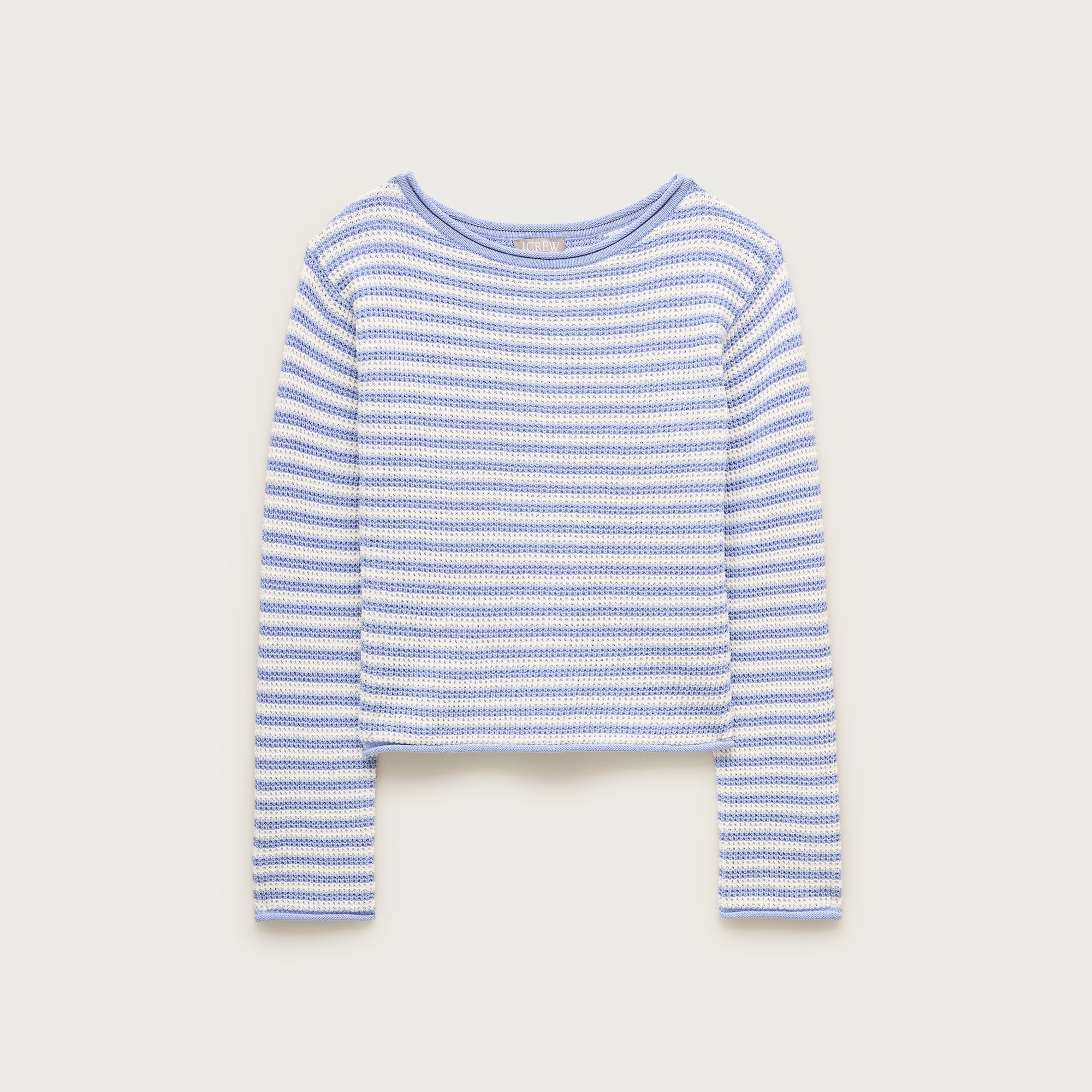 Boatneck sweater in stripe
