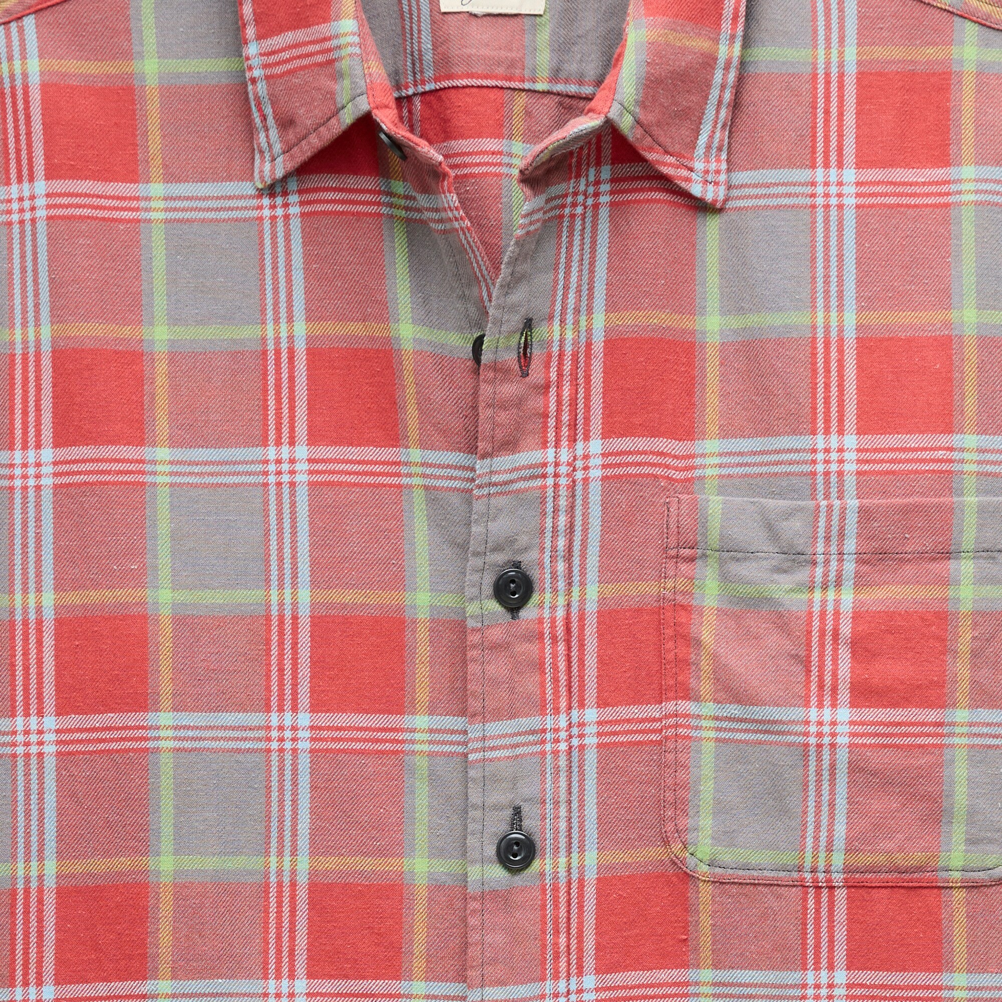 Cotton-hemp blend twill shirt