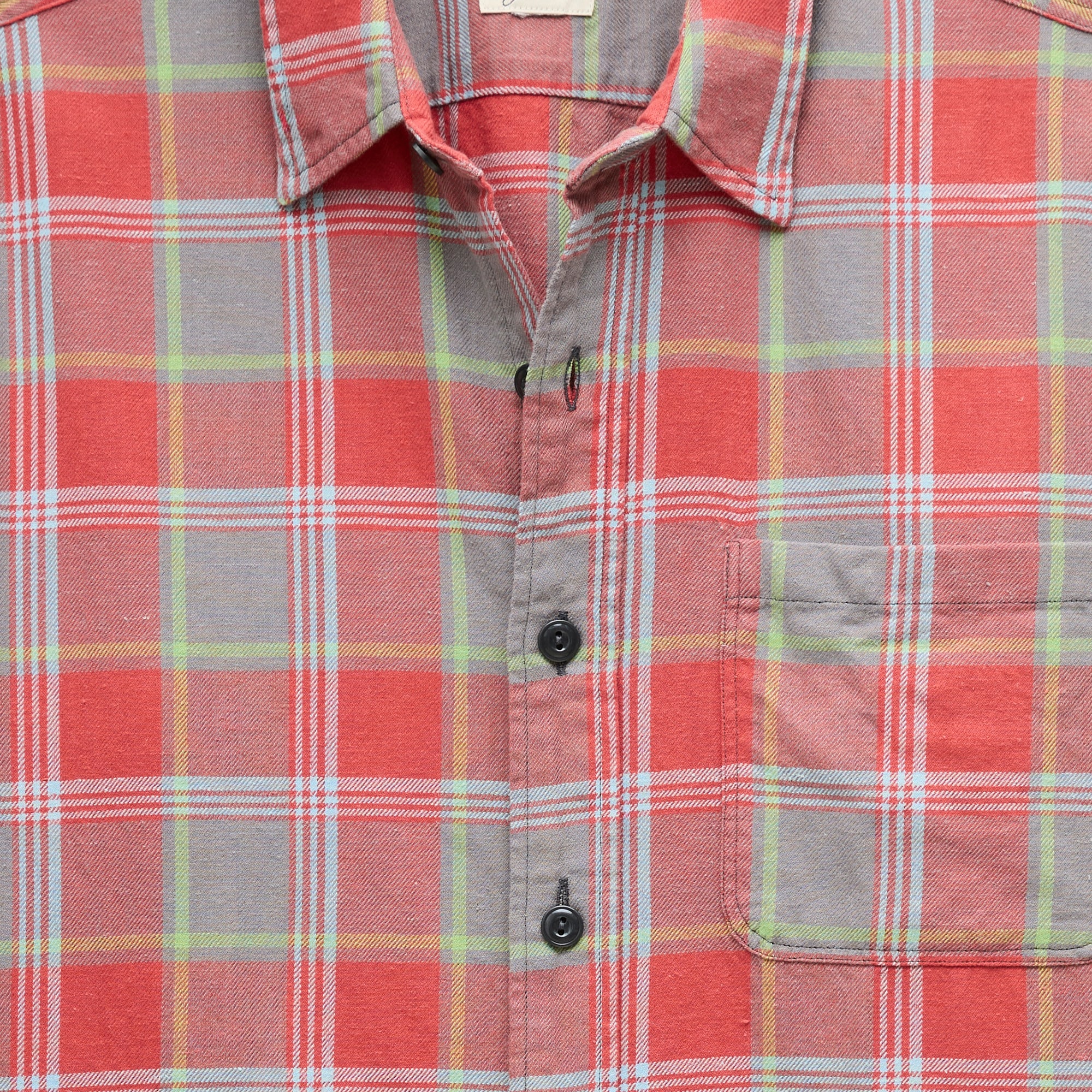 Cotton-hemp blend twill shirt