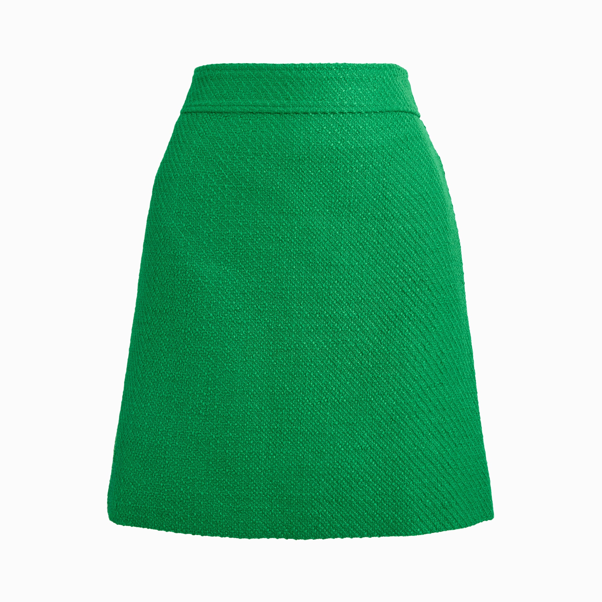 Tweed A-line mini skirt